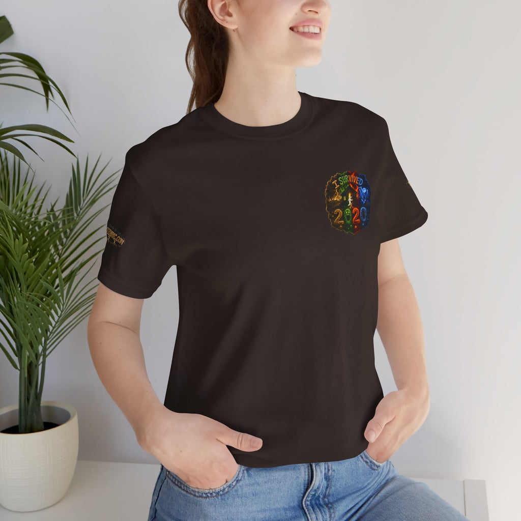 I Survived 2020 — "No Signal" Test Pattern Tee Alien Broadcast Finale Summer Premiere Unisex Jersey Short Sleeve Tee