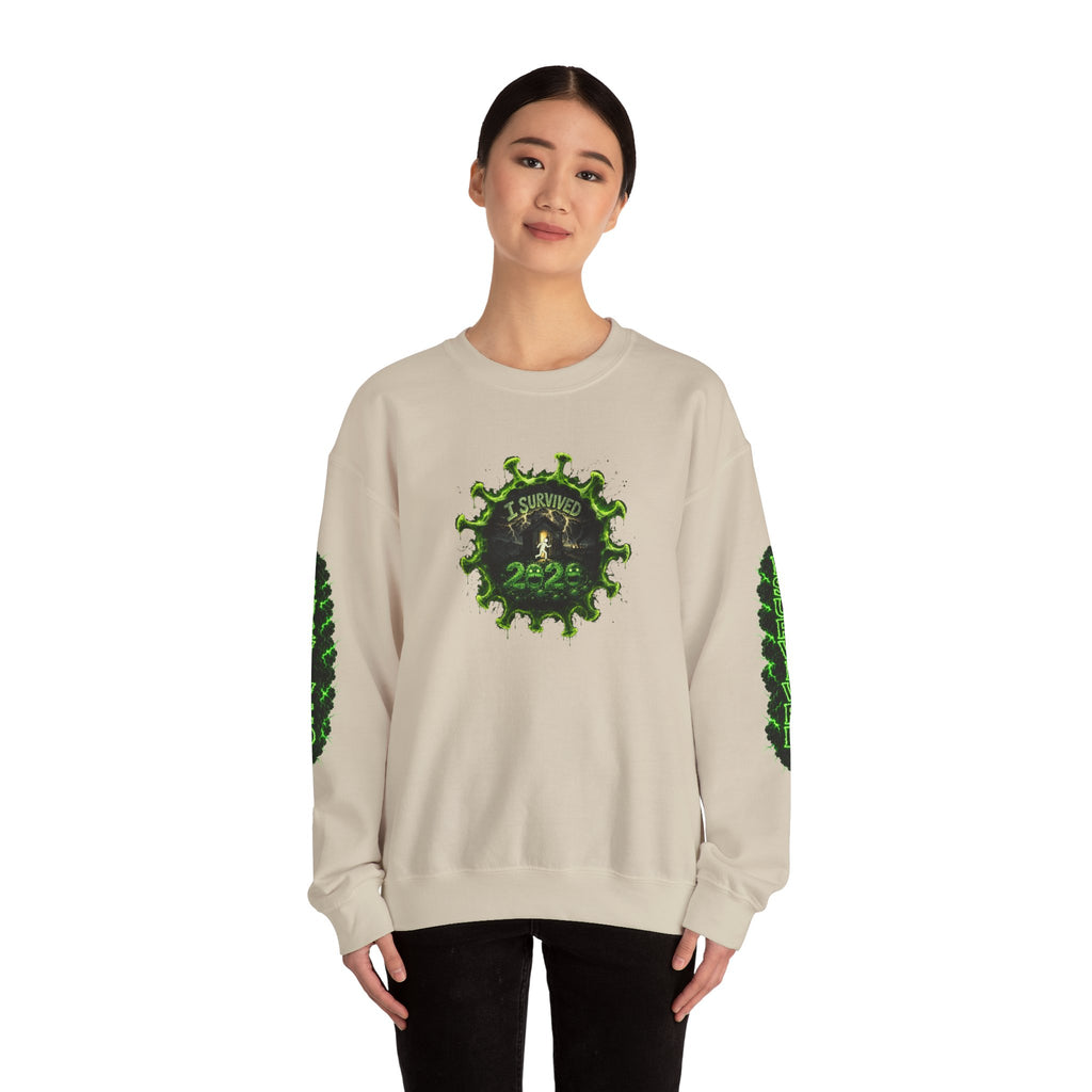 I Survived 2020 — PANDEMIC S1:E2: Director's Cut "The Coming of COVID" Unisex Heavy Blend™ Crewneck Sweatshirt