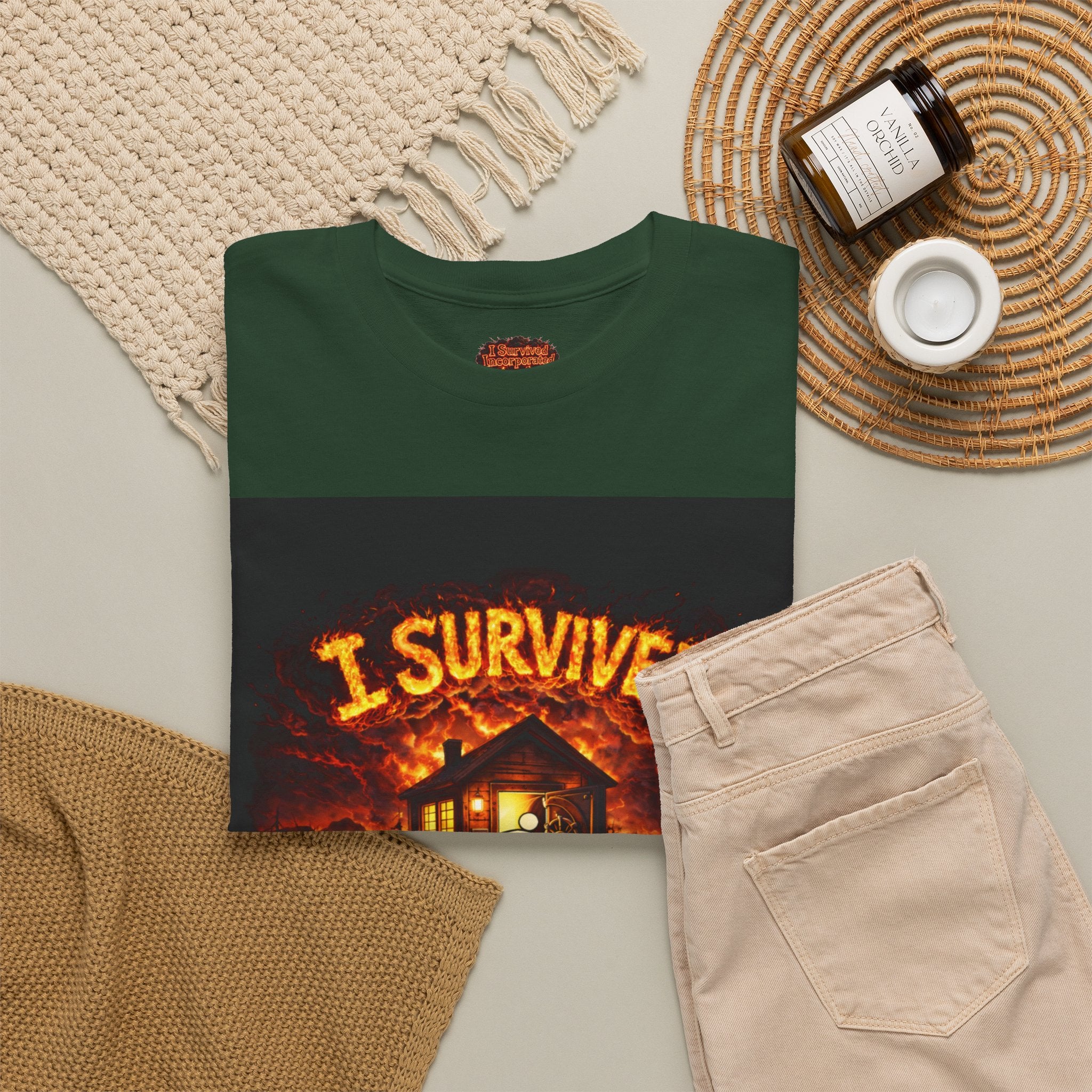 I Survived 2020 — WILDFIRES S2:E2: Special Edition "The Bobcat Fire" Memorial Unisex Heavy Cotton Tee