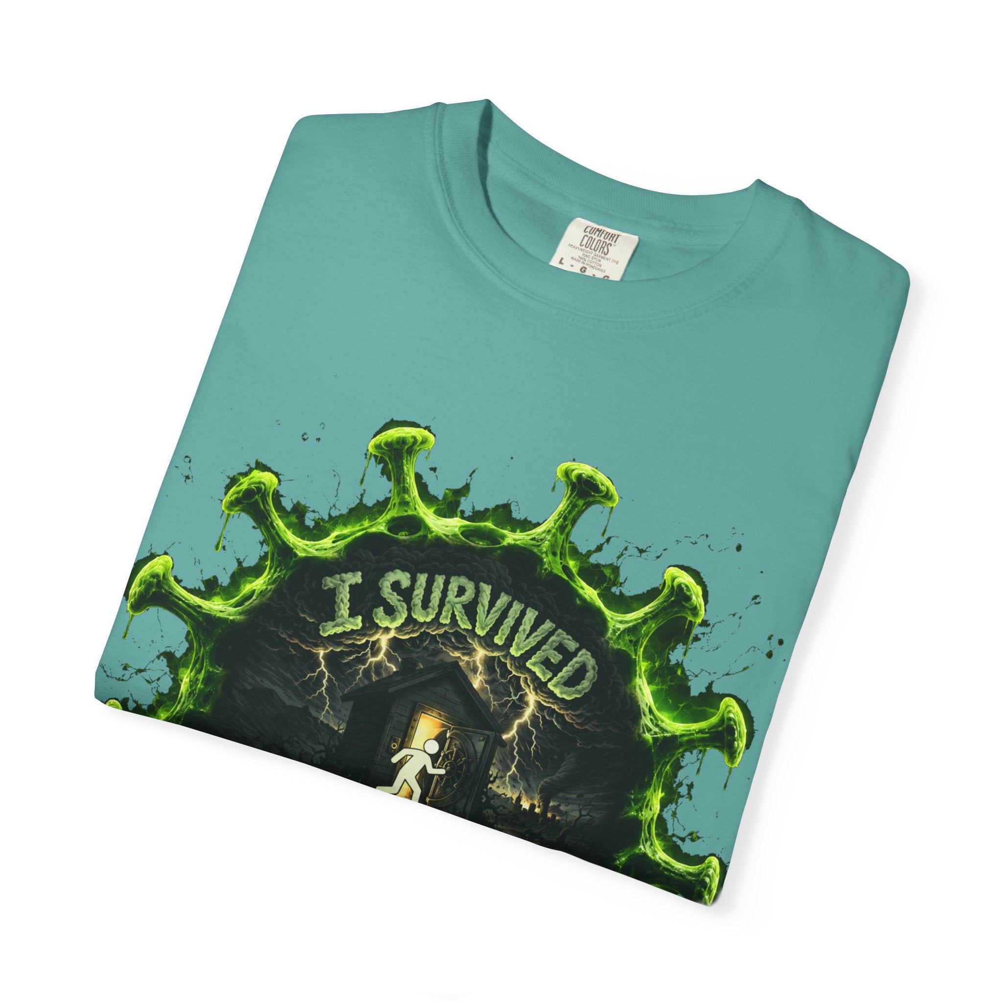 I Survived 2020 — Director's Cut S1:E4 "Mask Madness Mayhem Moment" | Pandemic Edition Unisex Garment-Dyed T-shirt