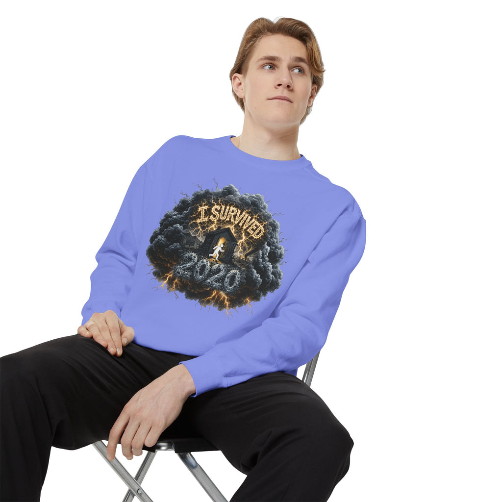 I Survived 2020 — Director's Cut Original Design Teaser Sweatshirt | Season 1 Premiere Drop Unisex Garment-Dyed Sweatshirt