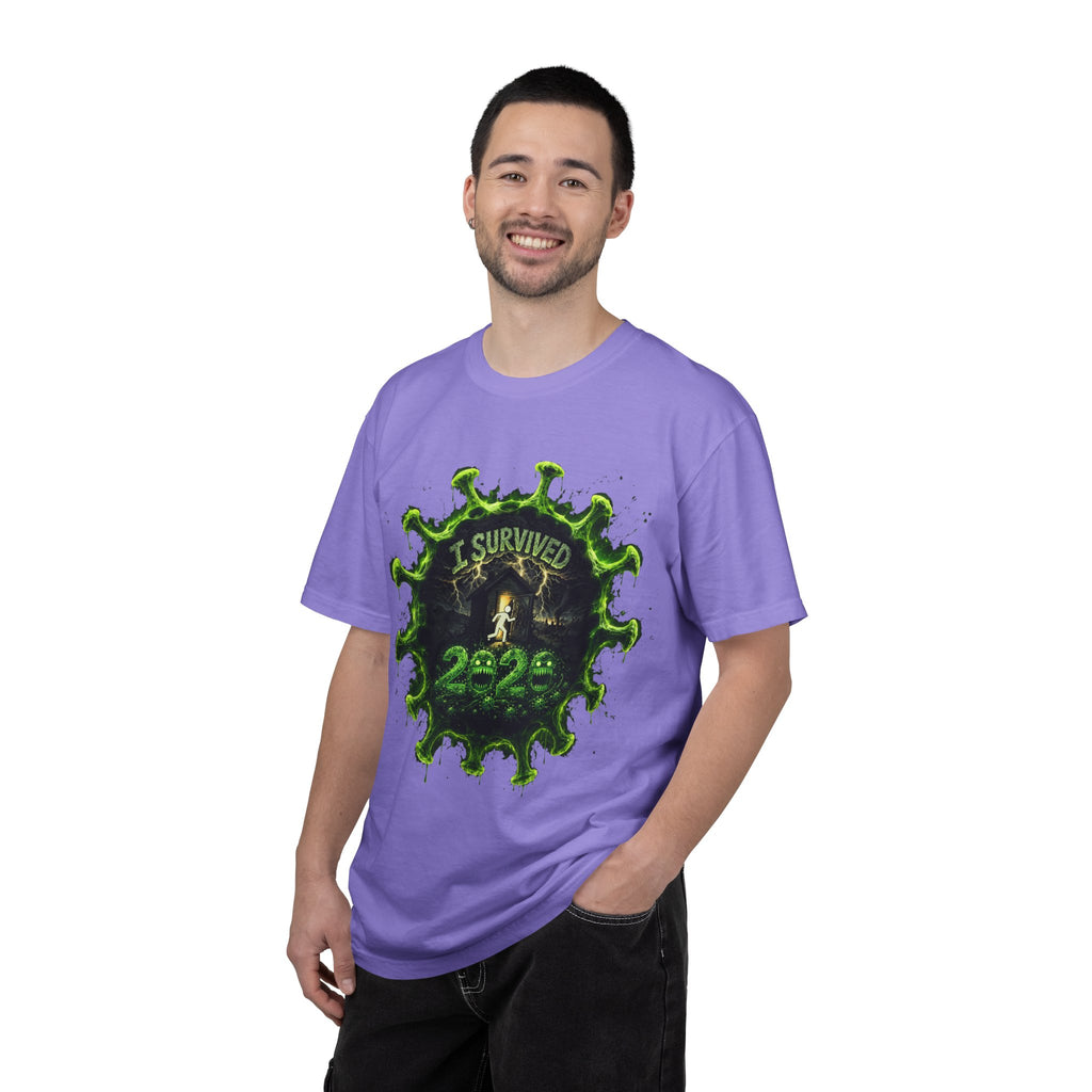 I Survived 2020 — Director's Cut S1:E1 "COVID-19: The Coronavirus" | Pandemic Edition Unisex Garment-Dyed T-shirt