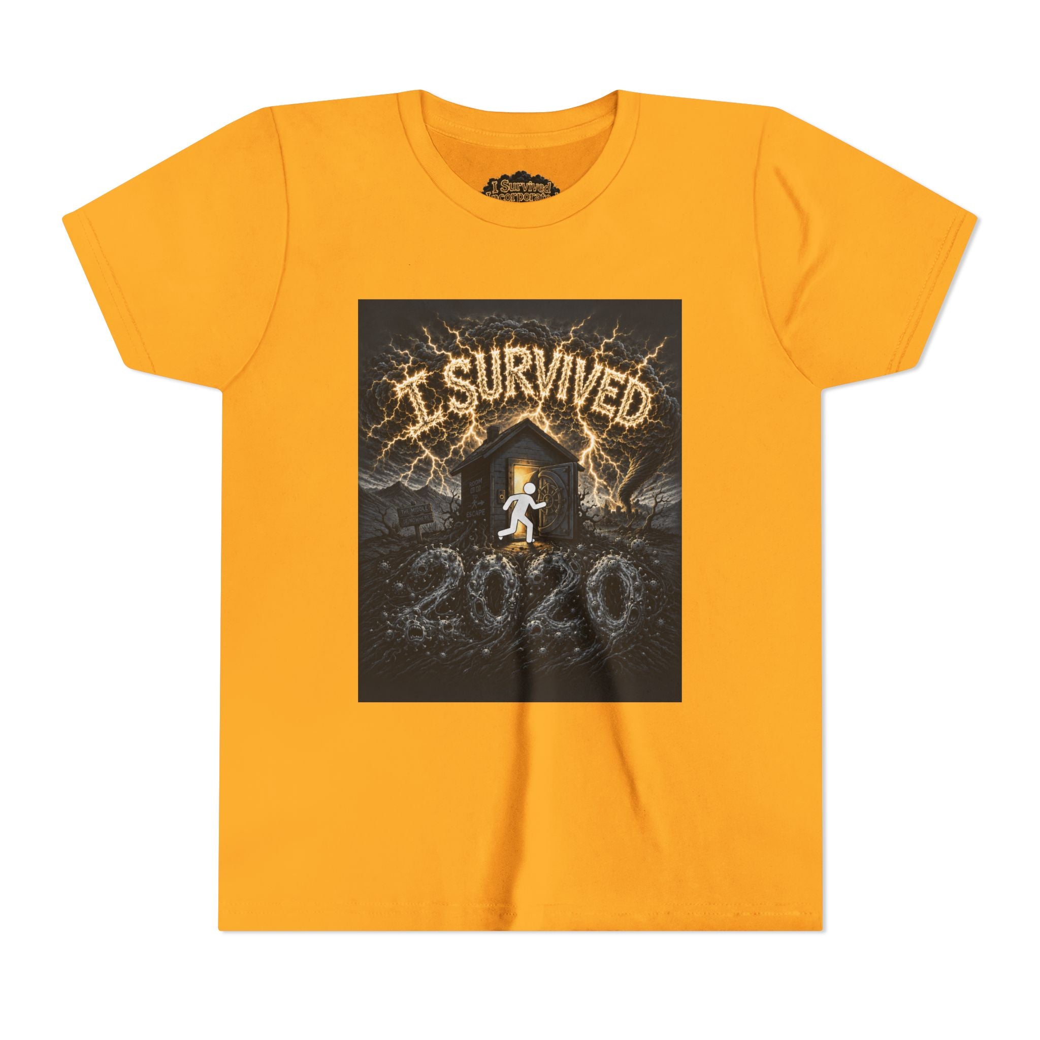 I Survived 2020 — Original Design Teaser Tee | Season 1 Premiere Drop Youth Short Sleeve Tee