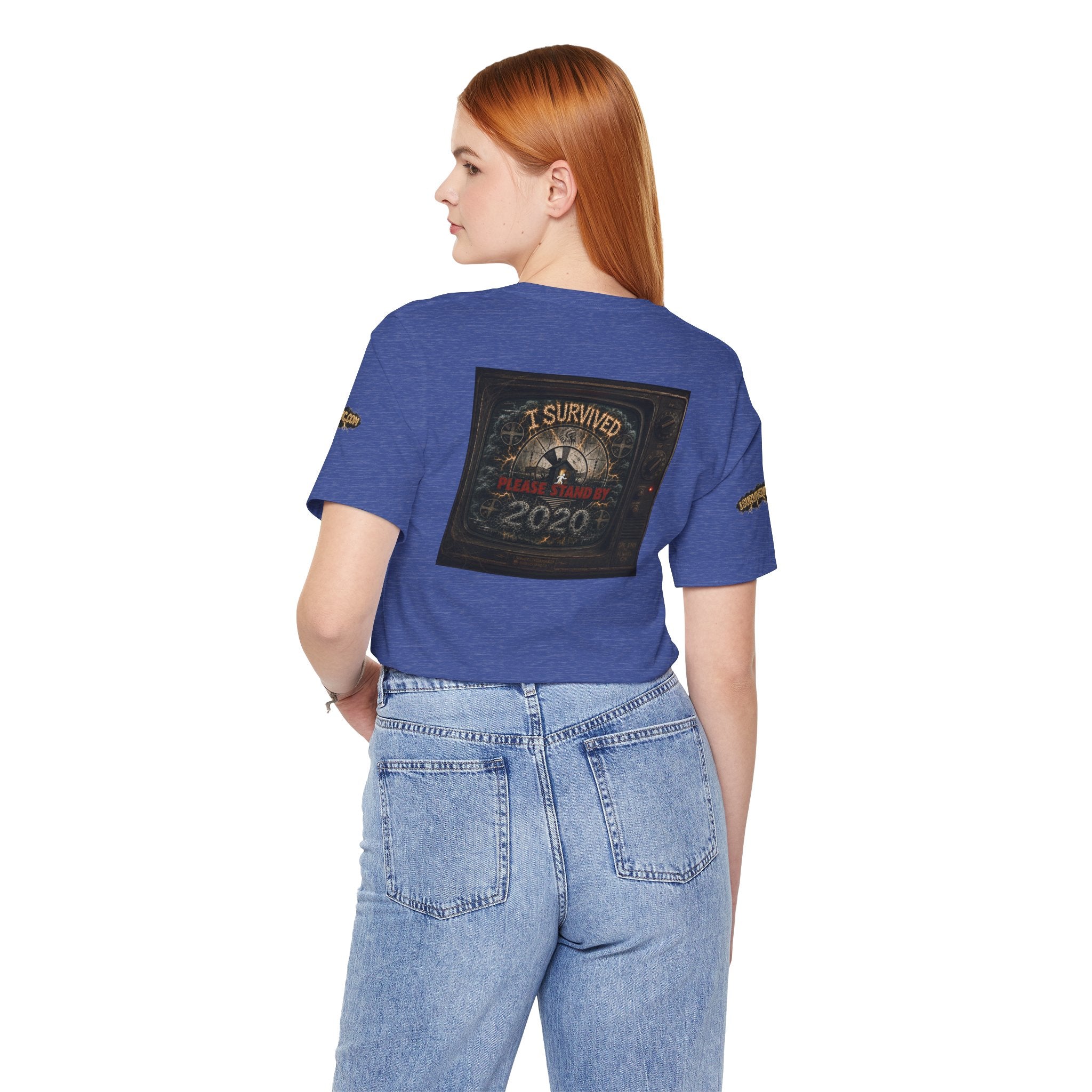 I Survived 2020 — "Please Stand By" Test Pattern Tee Special Edition Summer Premier Unisex Jersey Short Sleeve Tee