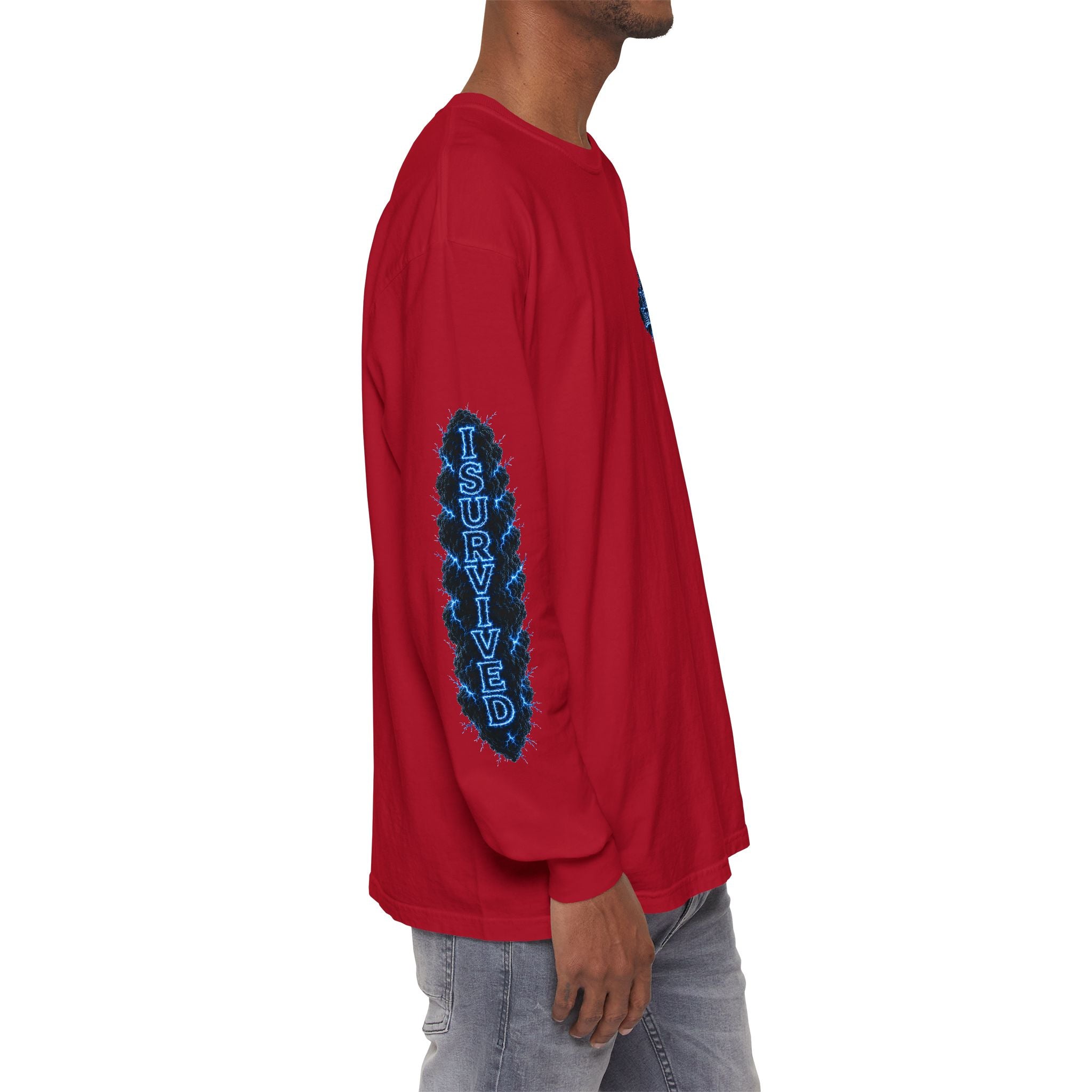 I Survived 2020 — "Please Stand By" Test Pattern Tee Lockdown Special Edition Summer Exclusive Unisex Garment-Dyed Long Sleeve T-Shirt