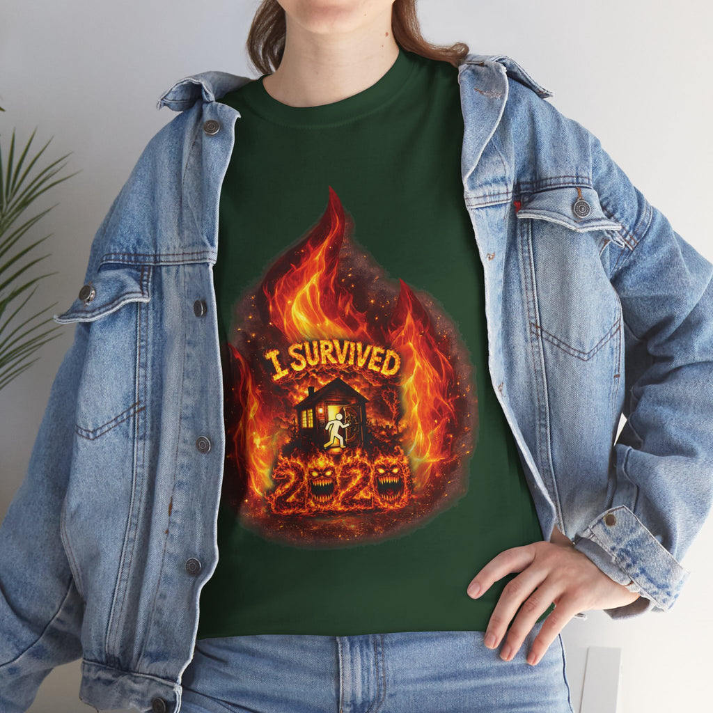 I Survived 2020 — Director's Cut S2:E4 "Western U.S. Wildfire Season" | Mid-Season Finale Pt. 1 | Wildfire Edition Memorial Unisex Heavy Cotton Tee (SPECIAL EDITION)