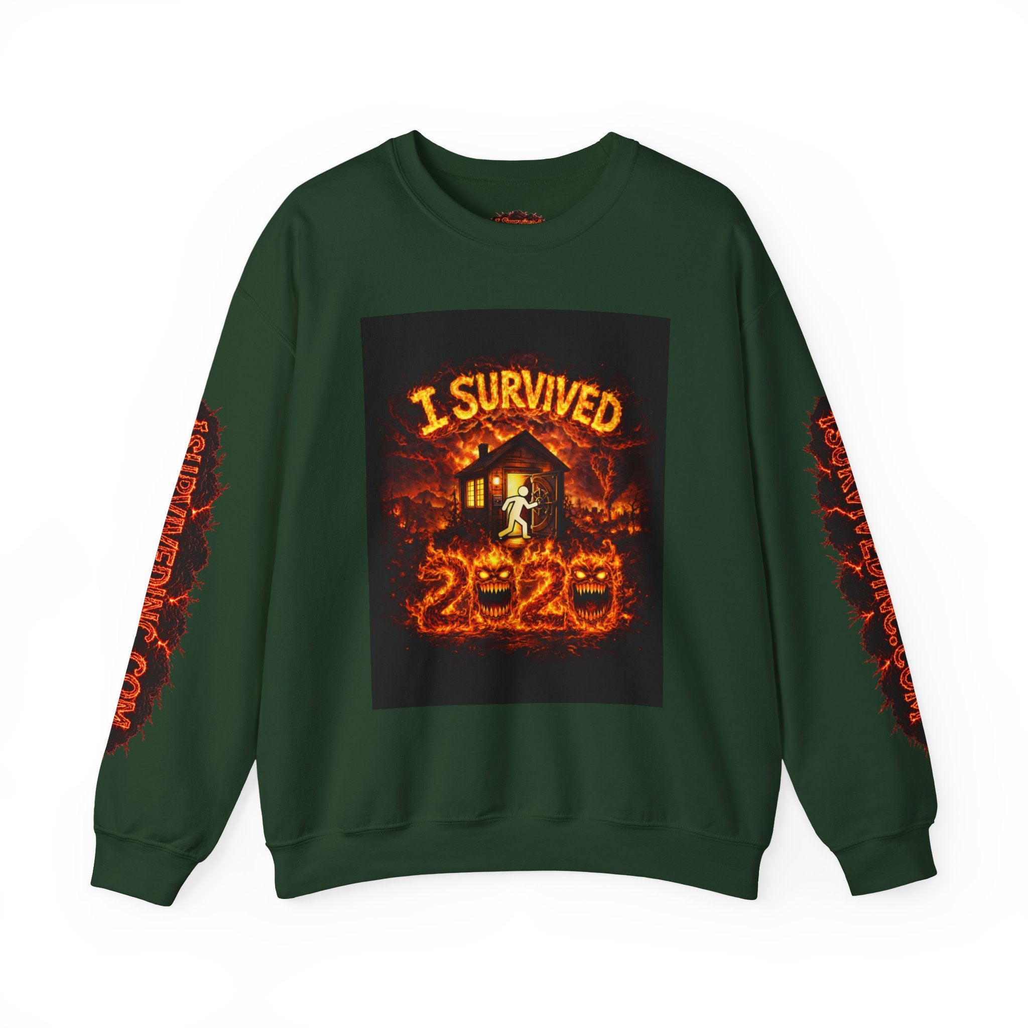 I Survived 2020 — S2:E3 "The California Wildfires" | Wildfire Edition Memorial Unisex Heavy Blend™ Crewneck Sweatshirt