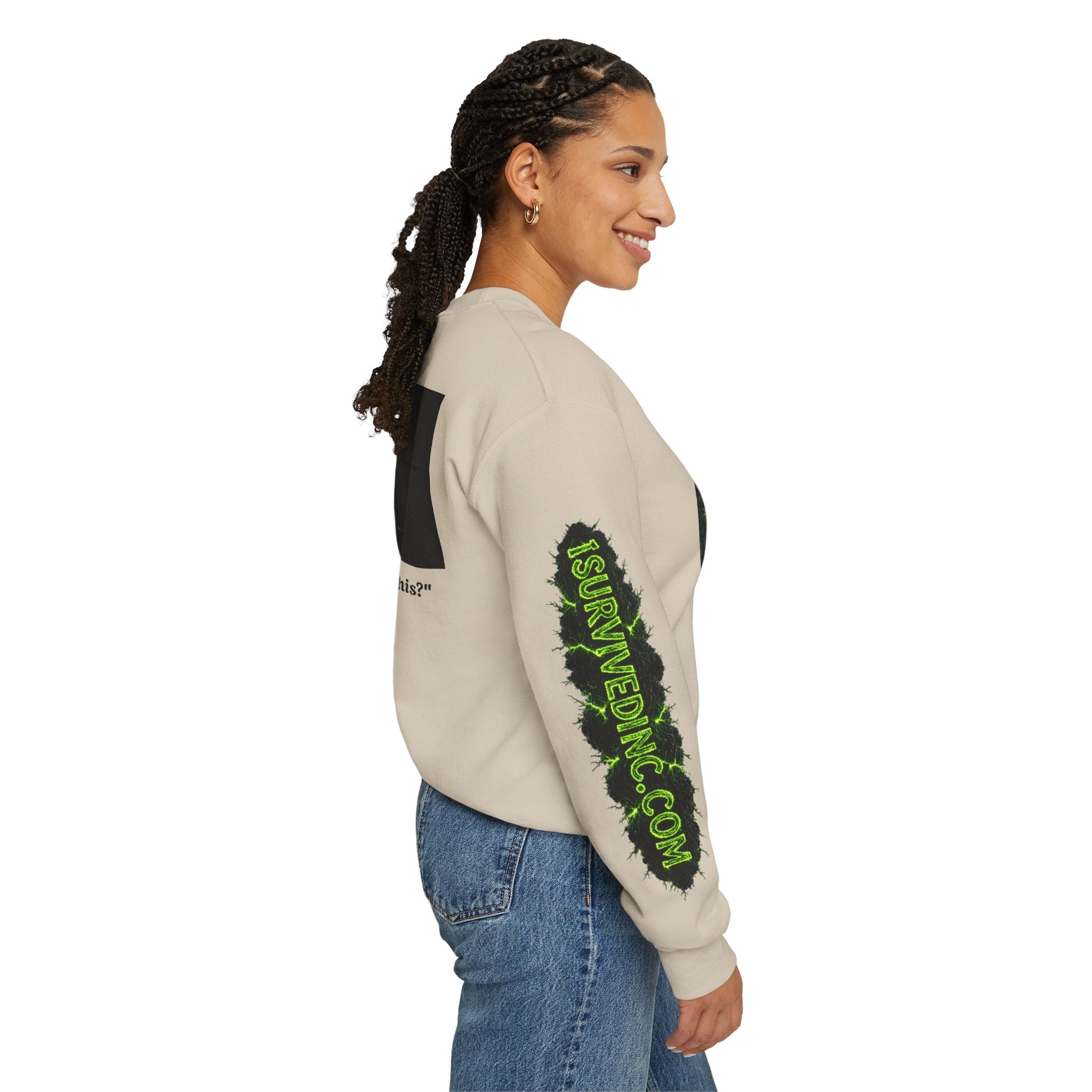 I Survived 2020 — S1:E3 "The Jab!" | Pandemic Edition Unisex Heavy Blend™ Crewneck Sweatshirt