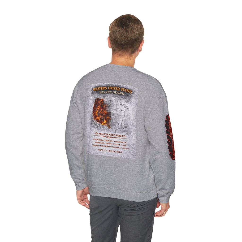 I Survived 2020 — Director's Cut S2:E4 "Western U.S. Wildfire Season" | Mid-Season Finale Pt. 1 | Wildfire Edition Memorial Unisex Heavy Blend™ Crewneck Sweatshirt