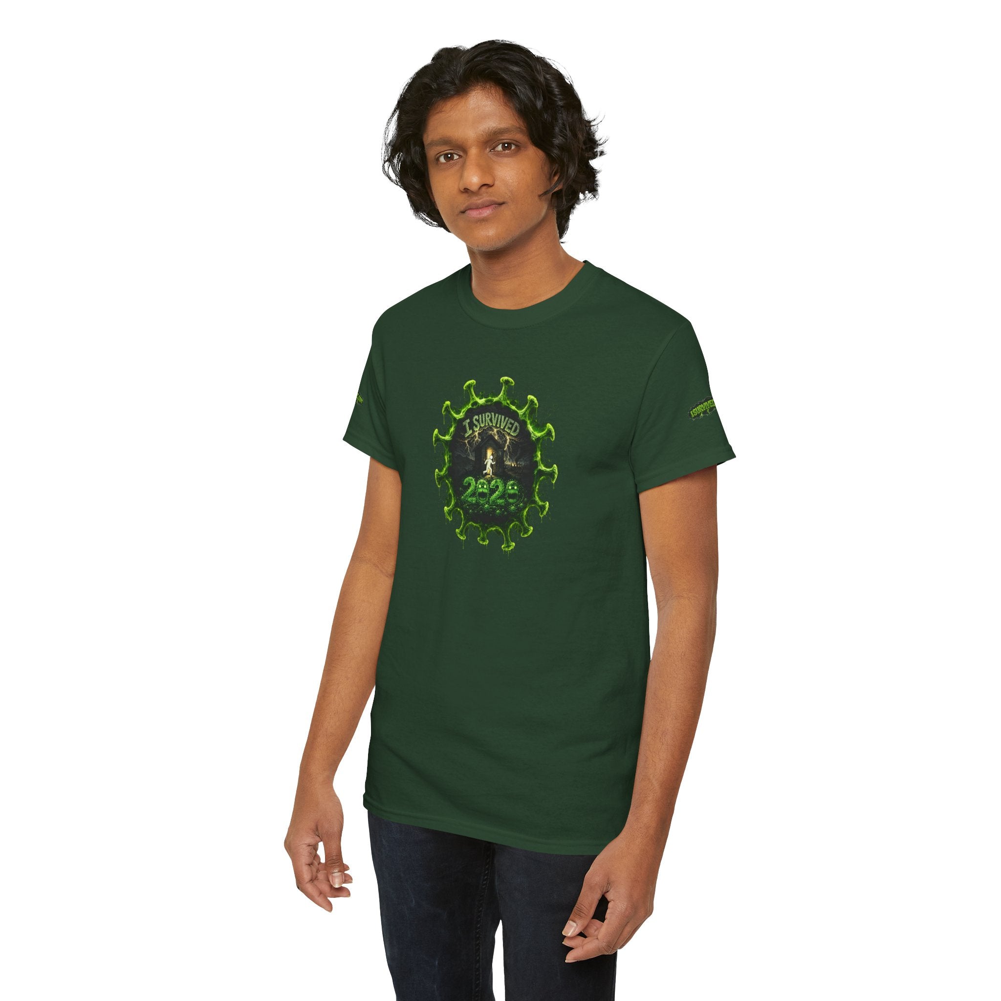 I Survived 2020 — PANDEMIC S1:E3: Director's Cut Special Edition "The Jab!" Unisex Heavy Cotton Tee