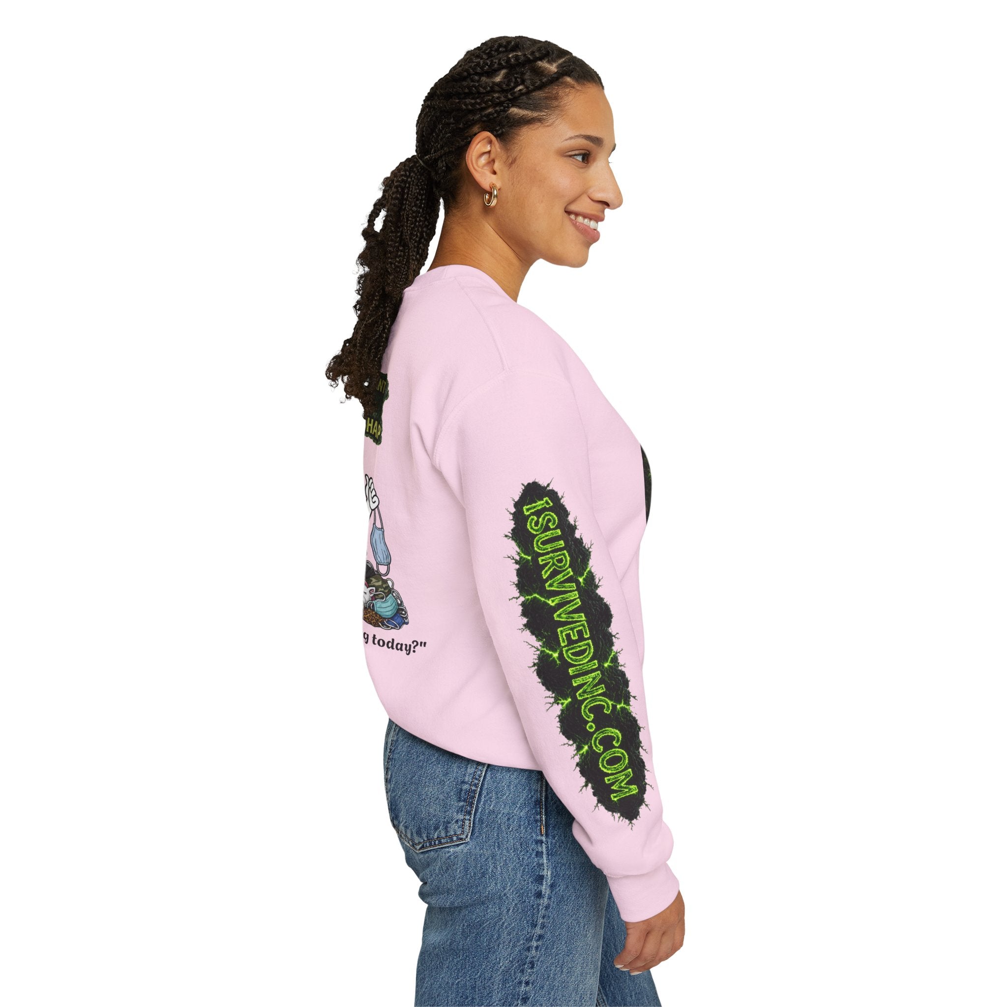 I Survived 2020 — S1:E4 "Mask Madness Mayhem Moment" | Pandemic Edition Unisex Heavy Blend™ Crewneck Sweatshirt