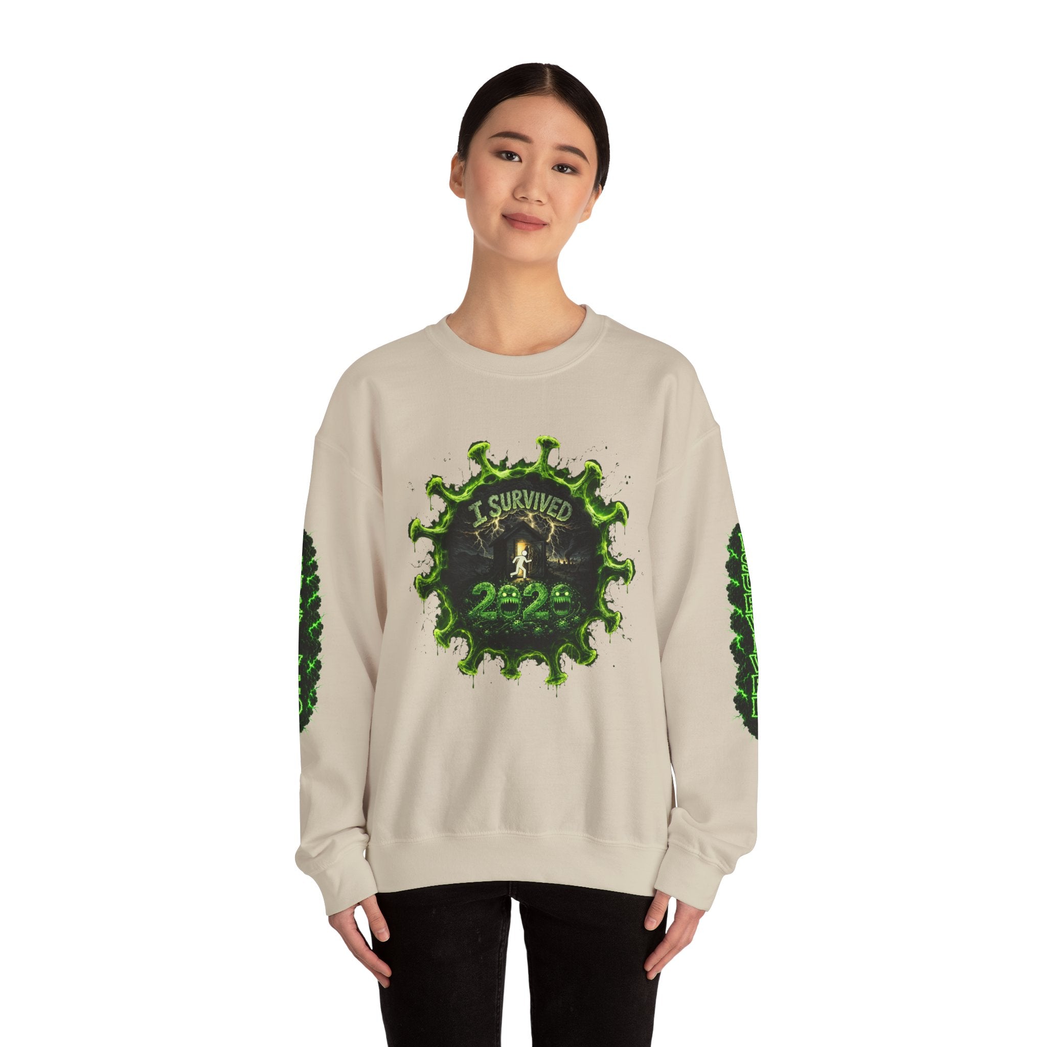 I Survived 2020 — Director's Cut S1:E5 "Delivery Doomsday" | Pandemic Edition Unisex Heavy Blend™ Crewneck Sweatshirt