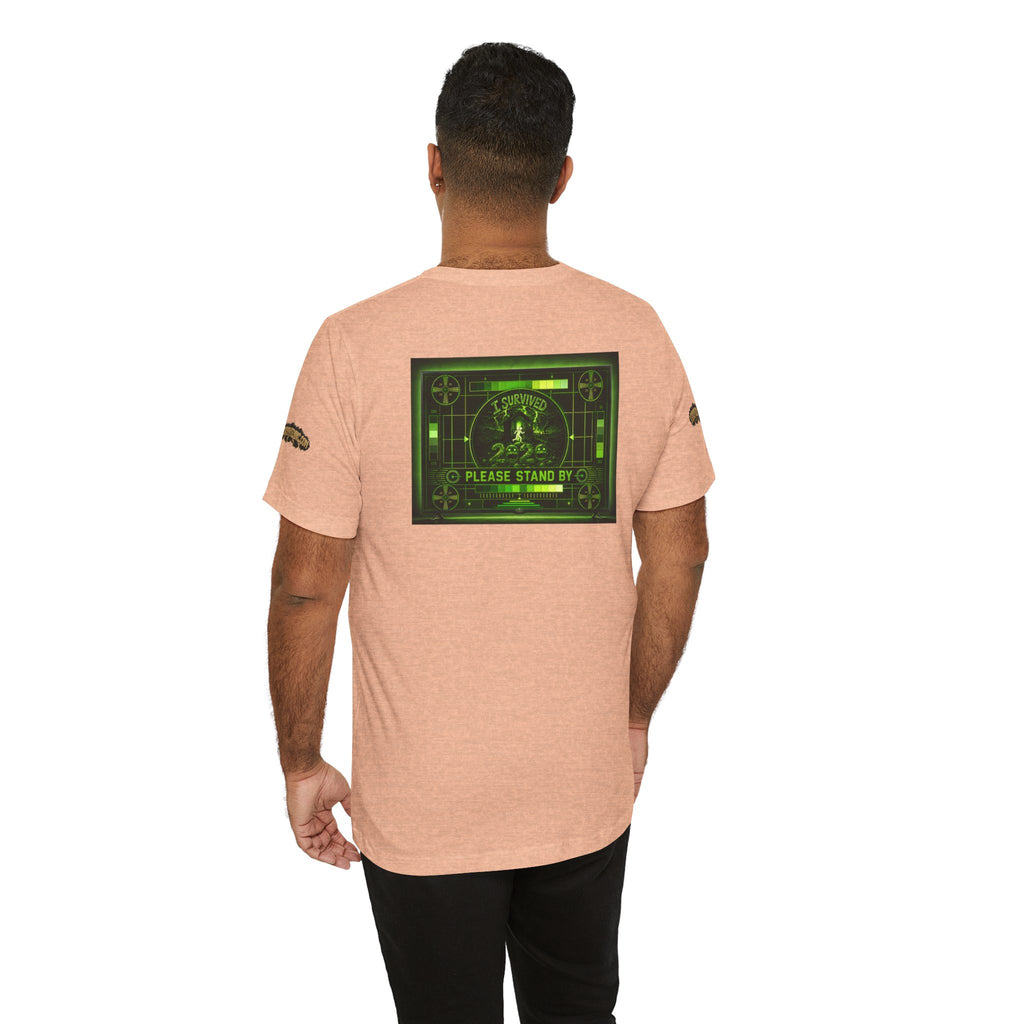 I Survived 2020 — "Please Stand By" Test Pattern Toxic Signal Tee Special Edition Summer Premiere Unisex Jersey Short Sleeve Tee