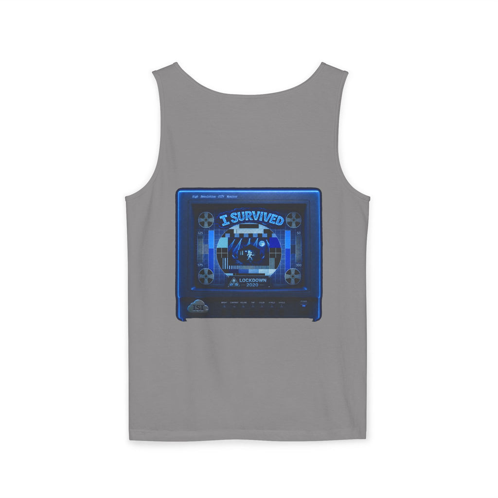 I Survived 2020 — "Please Stand By" Test Pattern Tee Lockdown Special Edition Summer Exclusive Unisex Garment-Dyed Tank Top