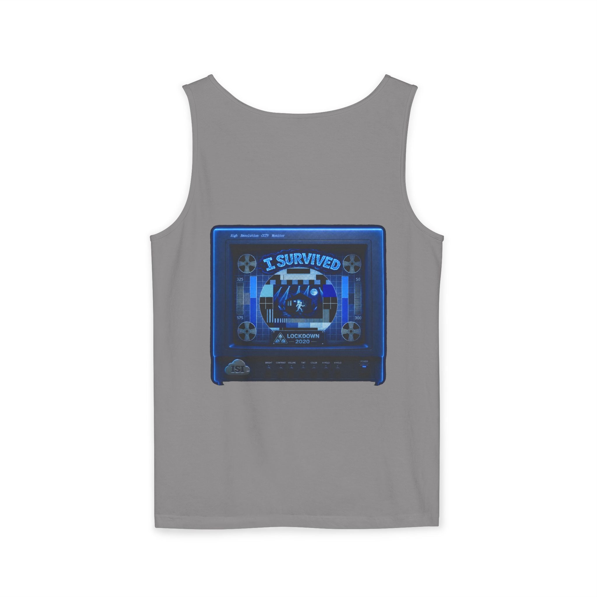 I Survived 2020 — "Please Stand By" Test Pattern Tee Lockdown Special Edition Summer Exclusive Unisex Garment-Dyed Tank Top
