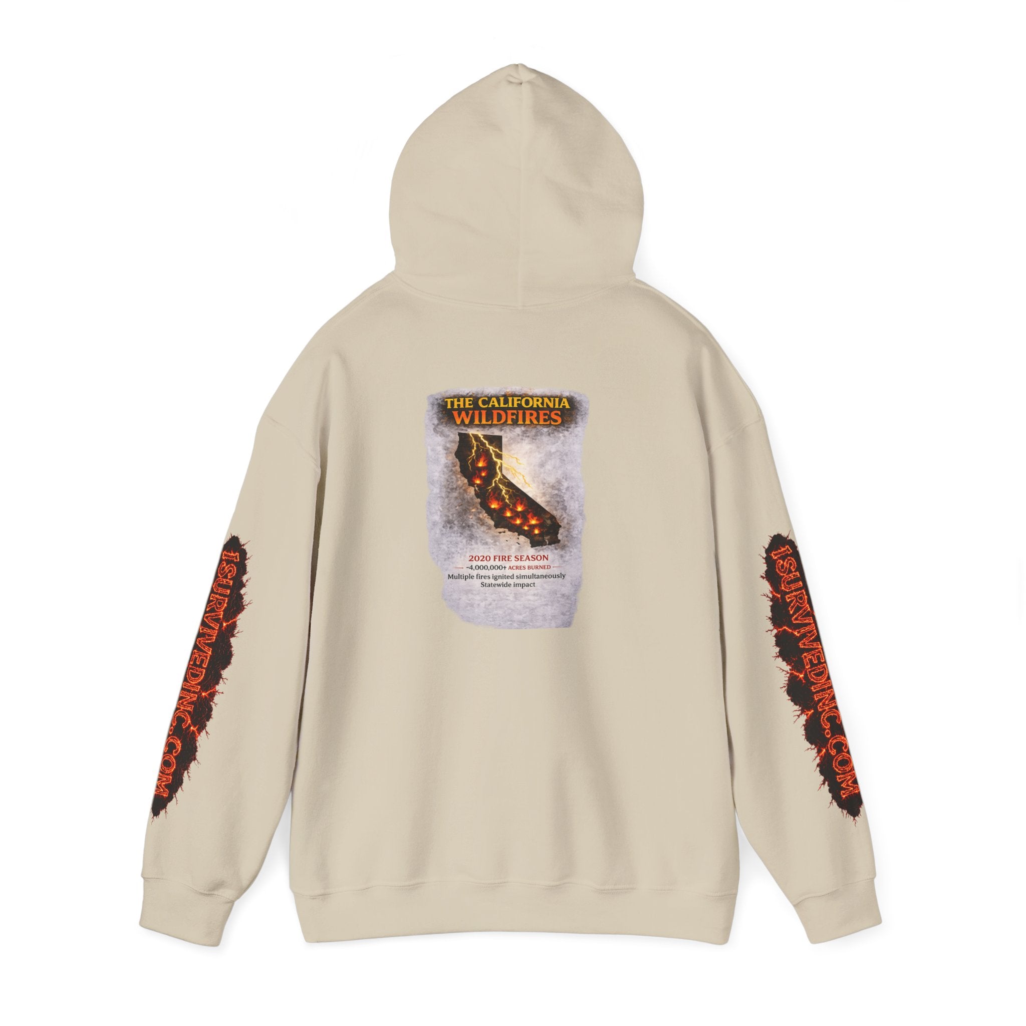 I Survived 2020 — S2:E3 "The California Wildfires" | Wildfire Edition Memorial Hoodie Sweatshirt