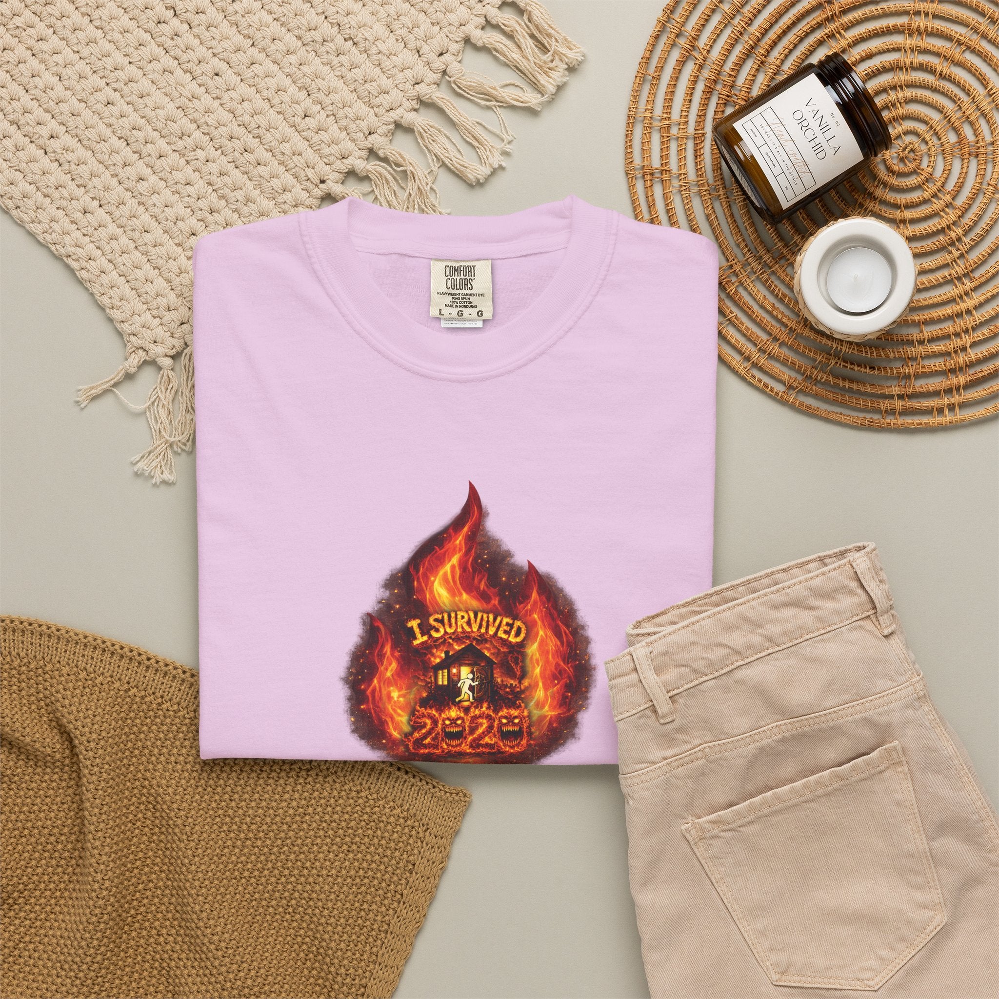I Survived 2020 — WILDFIRES S2:E4: Director's Cut "Western U.S. Wildfire Season" Memorial Unisex Garment-Dyed T-shirt