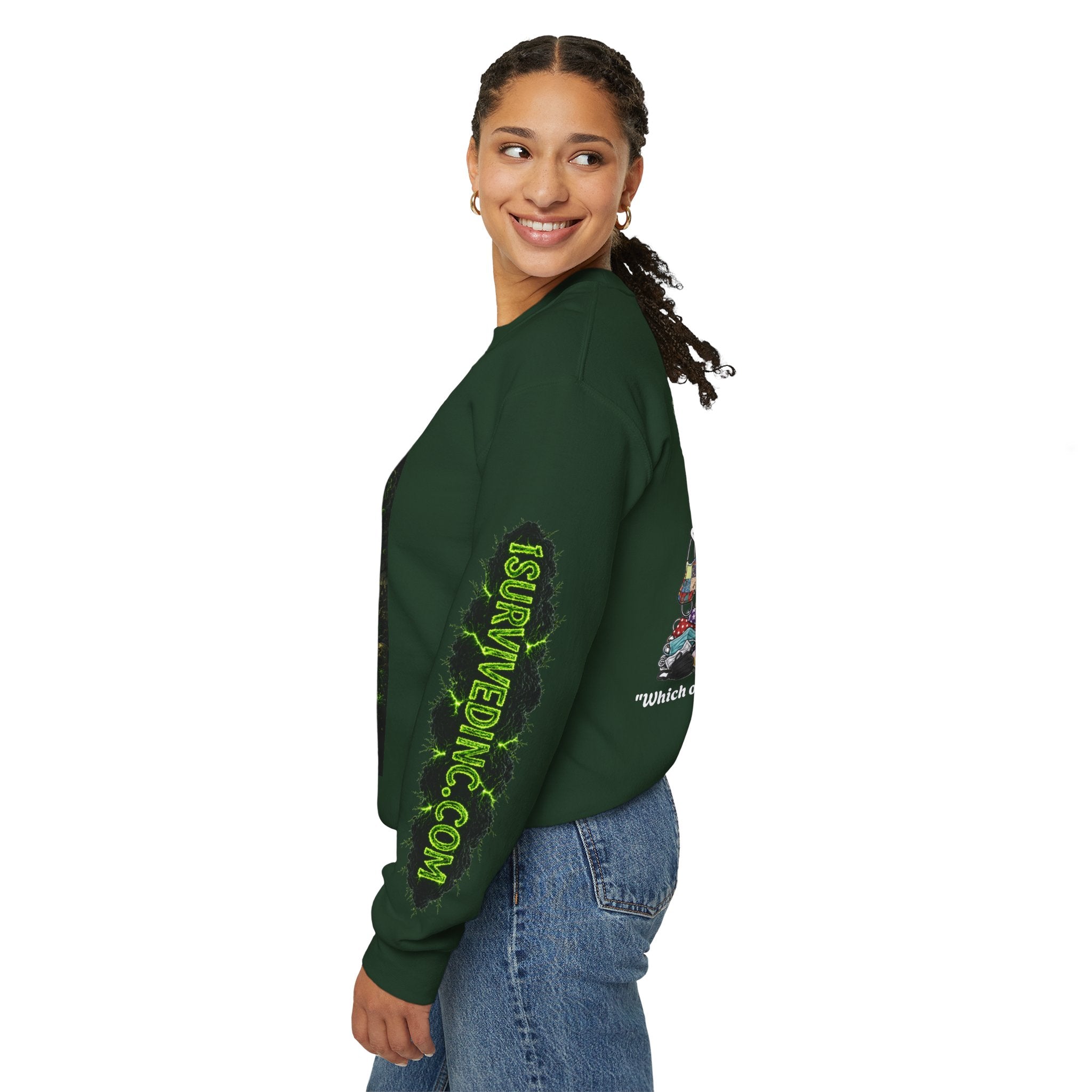 I Survived 2020 — S1:E4 "Mask Madness Mayhem Moment" | Pandemic Edition Unisex Heavy Blend™ Crewneck Sweatshirt