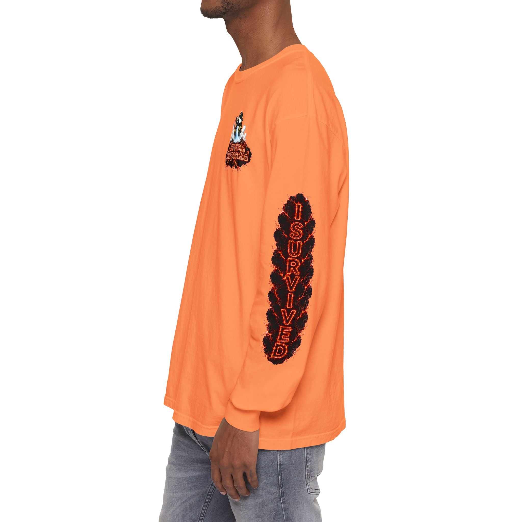 I Survived 2020 — "Please Stand By" Test Pattern Tee Special Edition Wildfire Signal Edition Summer Premiere Unisex Garment-Dyed Long Sleeve T-Shirt