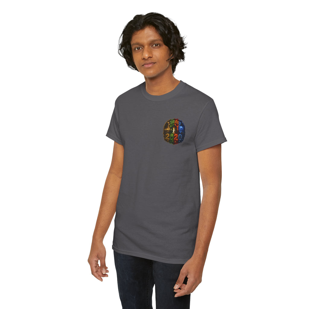 I Survived 2020 — "No Signal" Test Pattern Tee Alien Broadcast Finale Summer Premiere Unisex Heavy Cotton Tee