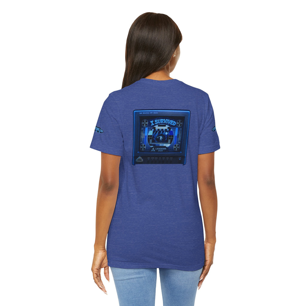 I Survived 2020 — "Please Stand By" Test Pattern Tee Lockdown Special Edition Summer Exclusive Unisex Jersey Short Sleeve Tee