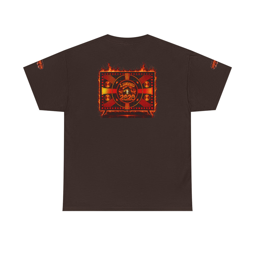 I Survived 2020 — "Please Stand By" Test Pattern Tee Wildfire Signal Special Edition Summer Premiere Unisex Heavy Cotton Tee