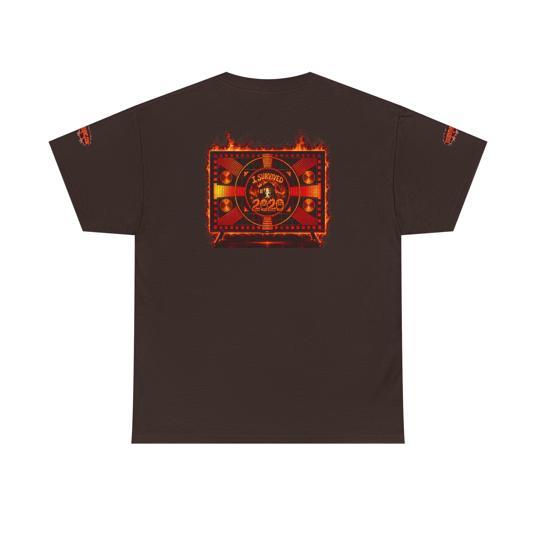 I Survived 2020 — "Please Stand By" Test Pattern Tee Wildfire Signal Special Edition Summer Premiere Unisex Heavy Cotton Tee