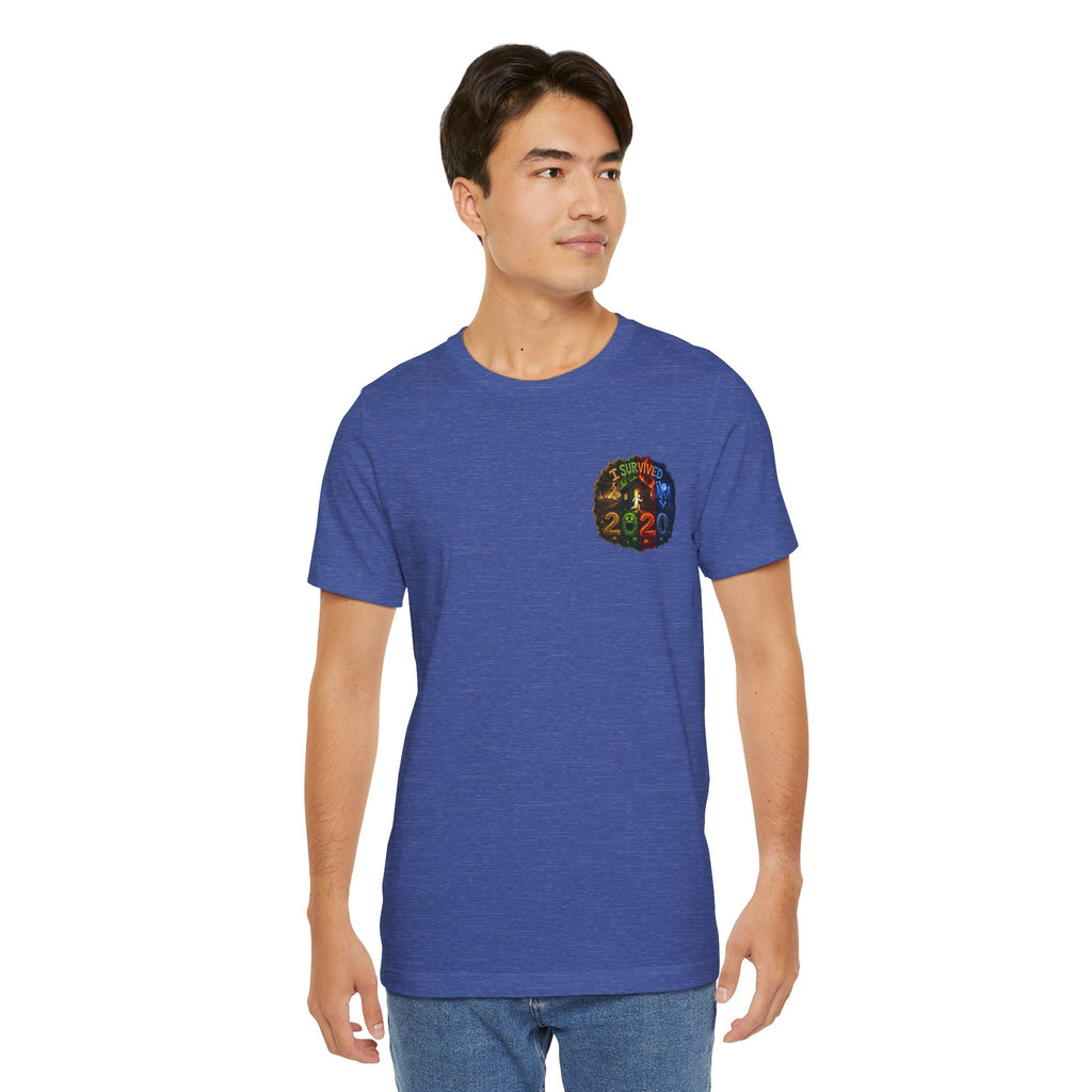 I Survived 2020 — "No Signal" Test Pattern Tee Alien Broadcast Finale Summer Premiere Unisex Jersey Short Sleeve Tee