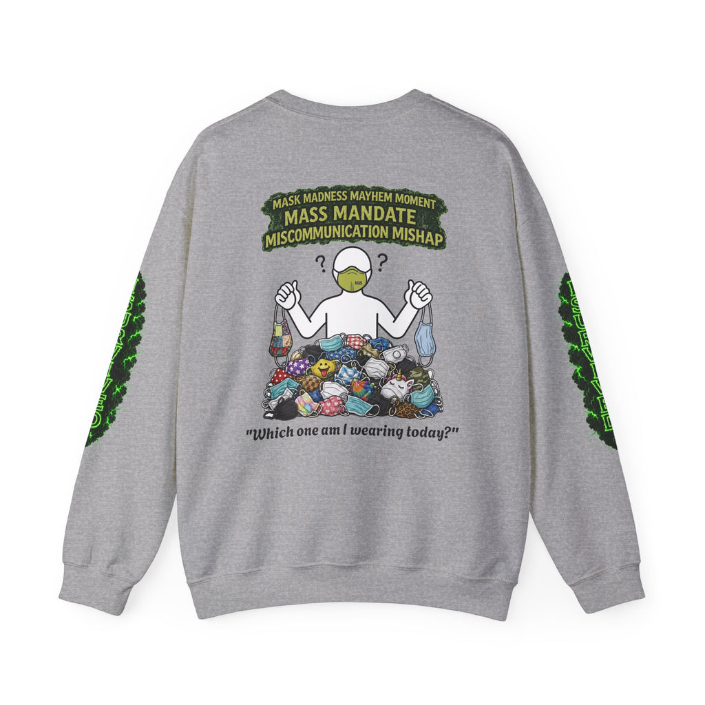 I Survived 2020 — Director's Cut S1:E4 "Mask Madness Mayhem Moment" | Pandemic Edition Unisex Heavy Blend™ Crewneck Sweatshirt