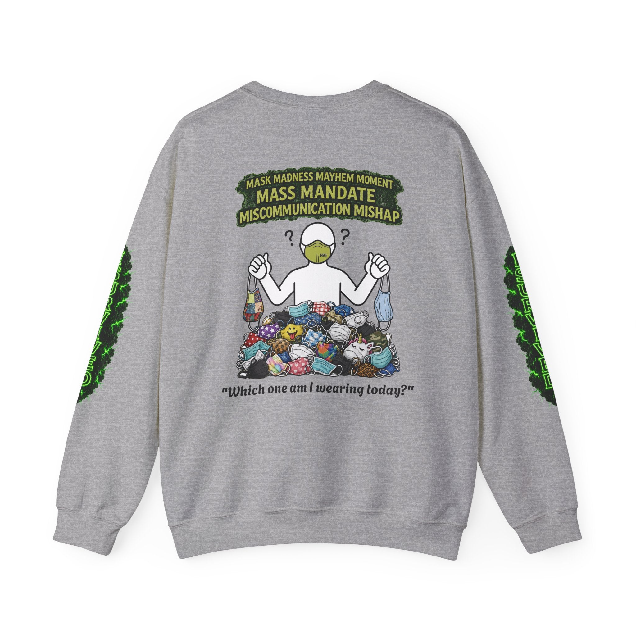 I Survived 2020 — Director's Cut S1:E4 "Mask Madness Mayhem Moment" | Pandemic Edition Unisex Heavy Blend™ Crewneck Sweatshirt