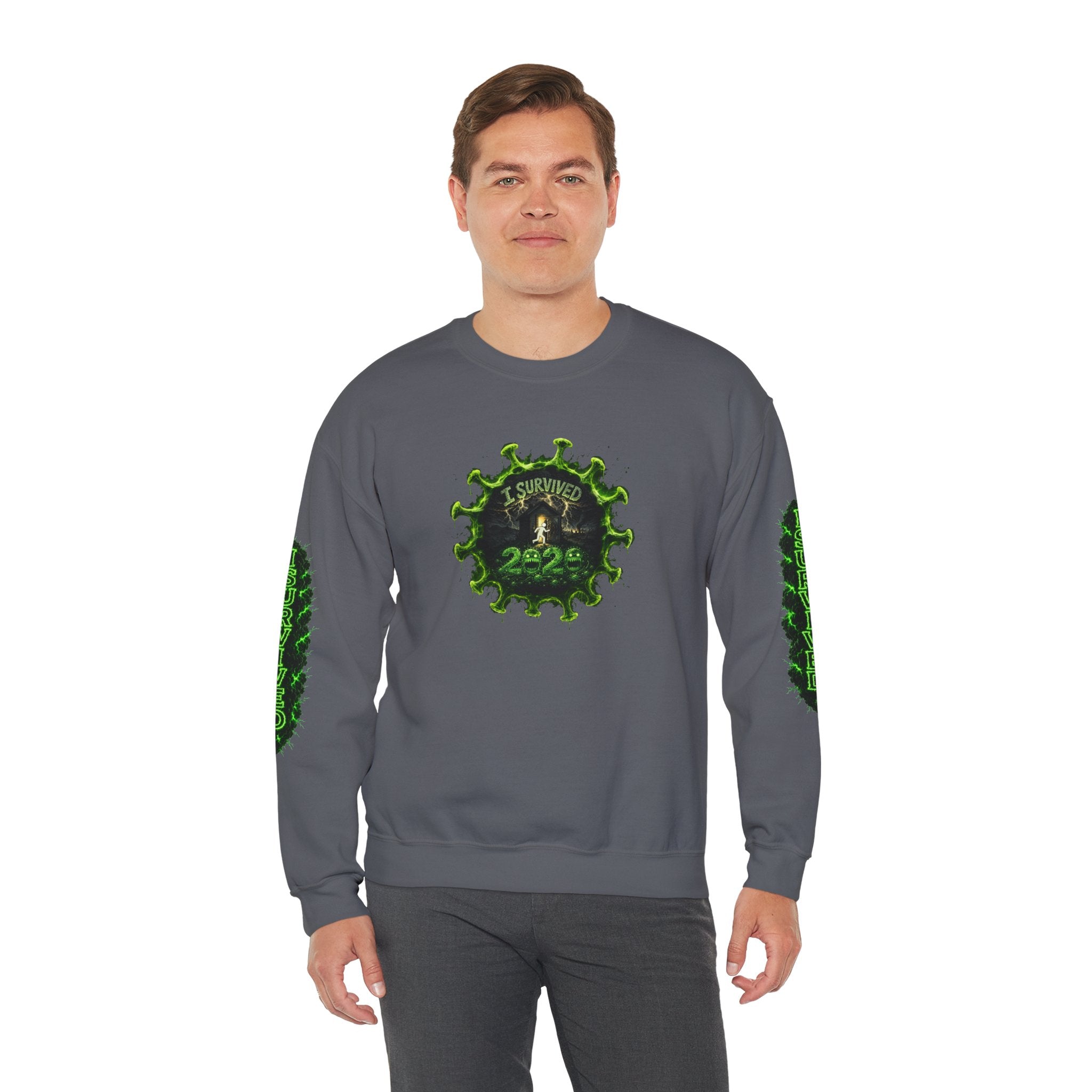 I Survived 2020 — PANDEMIC S1:E5: Director's Cut "Delivery Doomsday" Unisex Heavy Blend™ Crewneck Sweatshirt