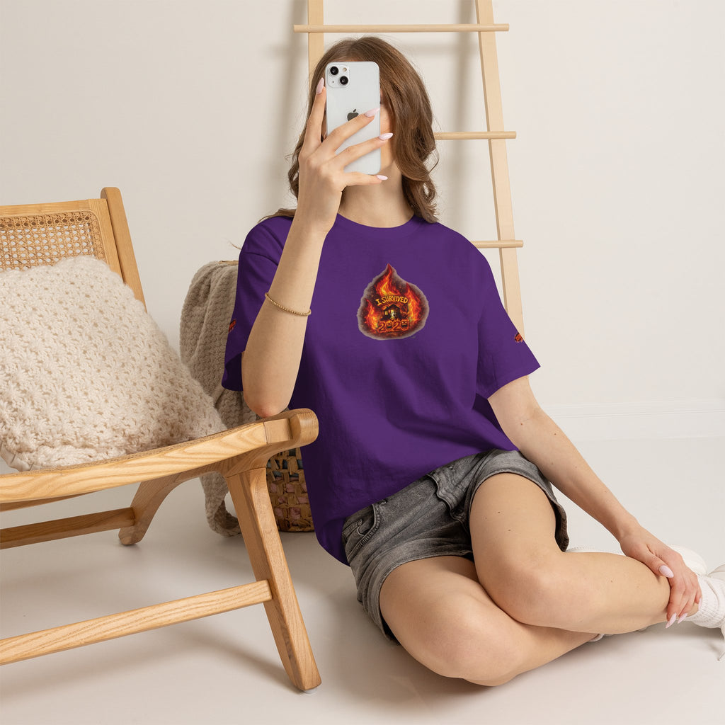 I Survived 2020 — WILDFIRES S2:E3: Director's Cut Special Edition "The California Wildfires" Memorial Unisex Heavy Cotton Tee