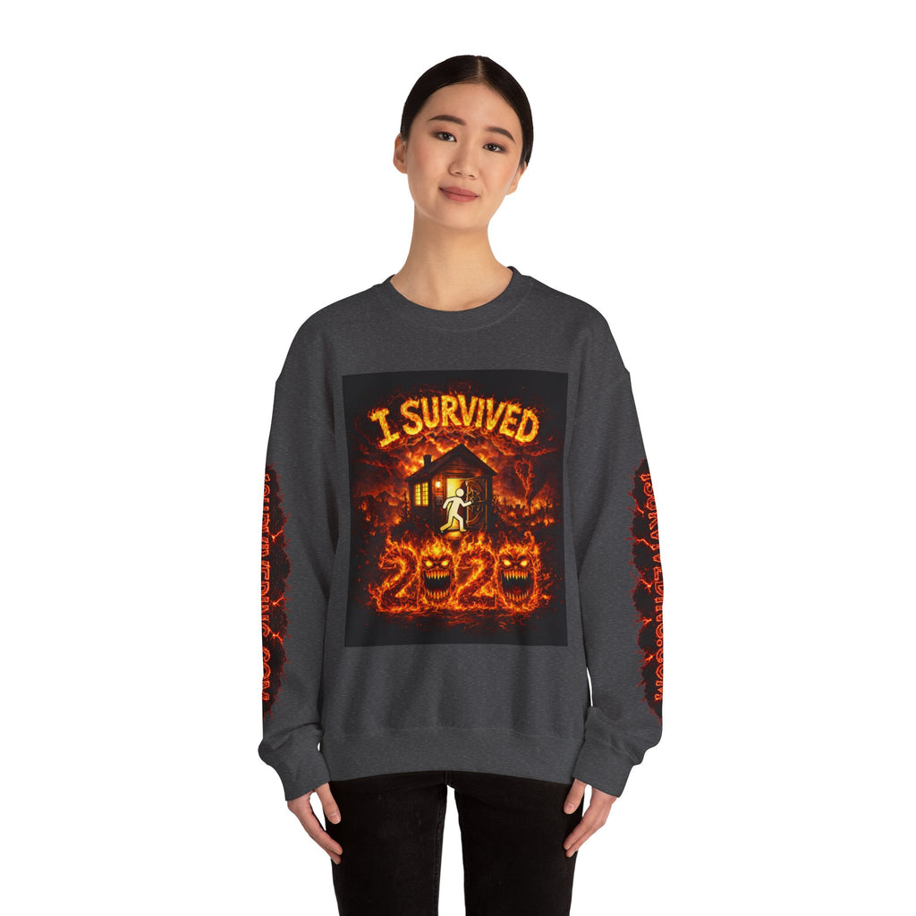 I Survived 2020 — S2:E4 "Western U.S. Wildfire Season" | Mid-Season Finale Pt. 1 | Wildfire Edition Memorial Unisex Heavy Blend™ Crewneck Sweatshirt