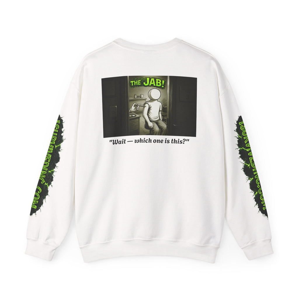 I Survived 2020 — PANDEMIC S1:E3: "The Jab!" Unisex Heavy Blend™ Crewneck Sweatshirt