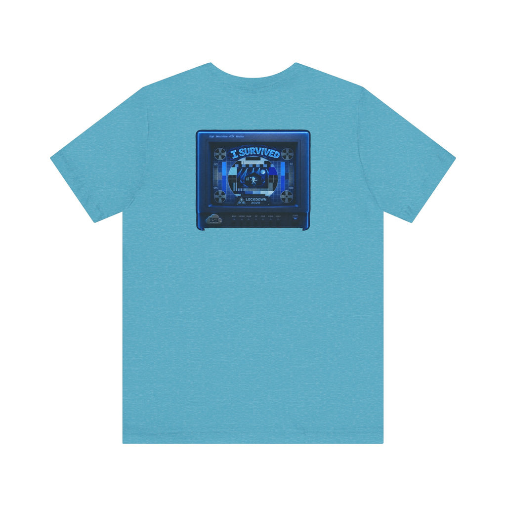 I Survived 2020 — "Please Stand By" Test Pattern Tee Lockdown Summer Exclusive Unisex Jersey Short Sleeve Tee