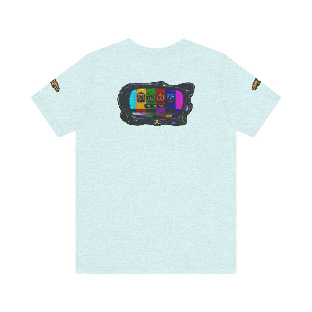 I Survived 2020 — "No Signal" Test Pattern Tee Alien Broadcast Finale Summer Premiere Unisex Jersey Short Sleeve Tee