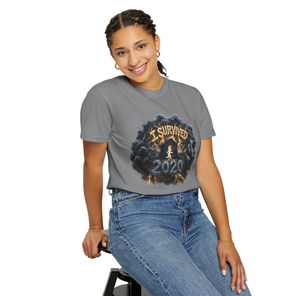 I Survived 2020 — Director's Cut Original Design Teaser Tee | Season 1 Premiere Drop Unisex Garment-Dyed T-shirt