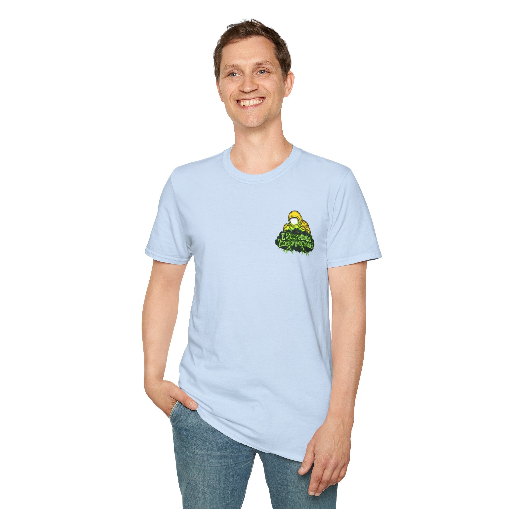 I Survived 2020 — "Please Stand By" Test Pattern Toxic Signal Tee Summer Premiere Unisex Softstyle T-Shirt
