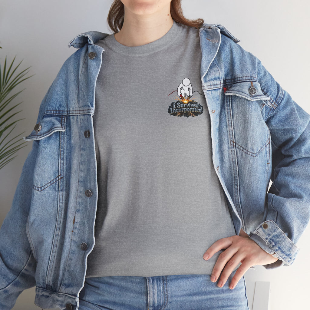 I Survived 2020 — "Please Stand By" Test Pattern Tee Summer Premier Unisex Heavy Cotton Tee