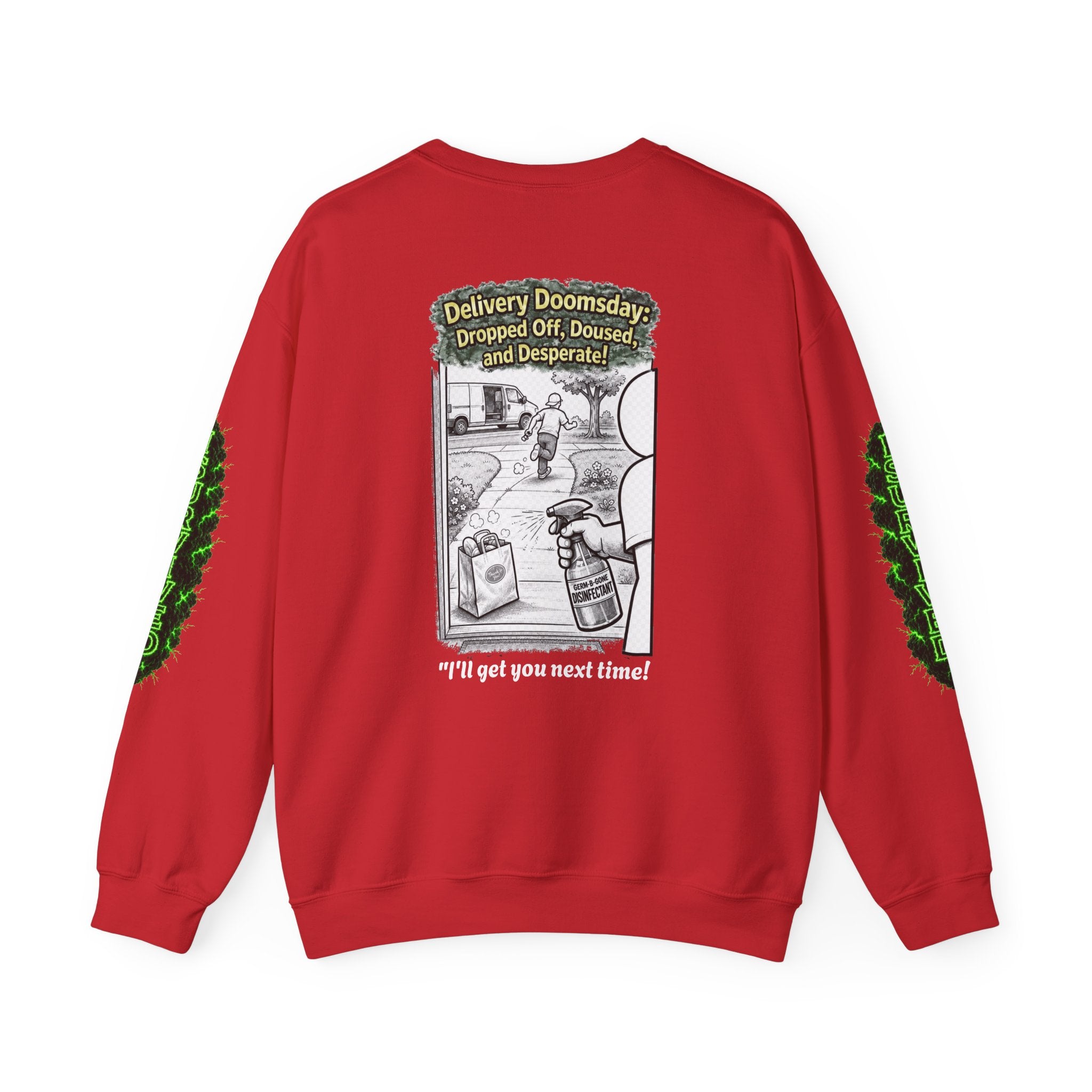 I Survived 2020 — Director's Cut S1:E5 "Delivery Doomsday" | Pandemic Edition Unisex Heavy Blend™ Crewneck Sweatshirt