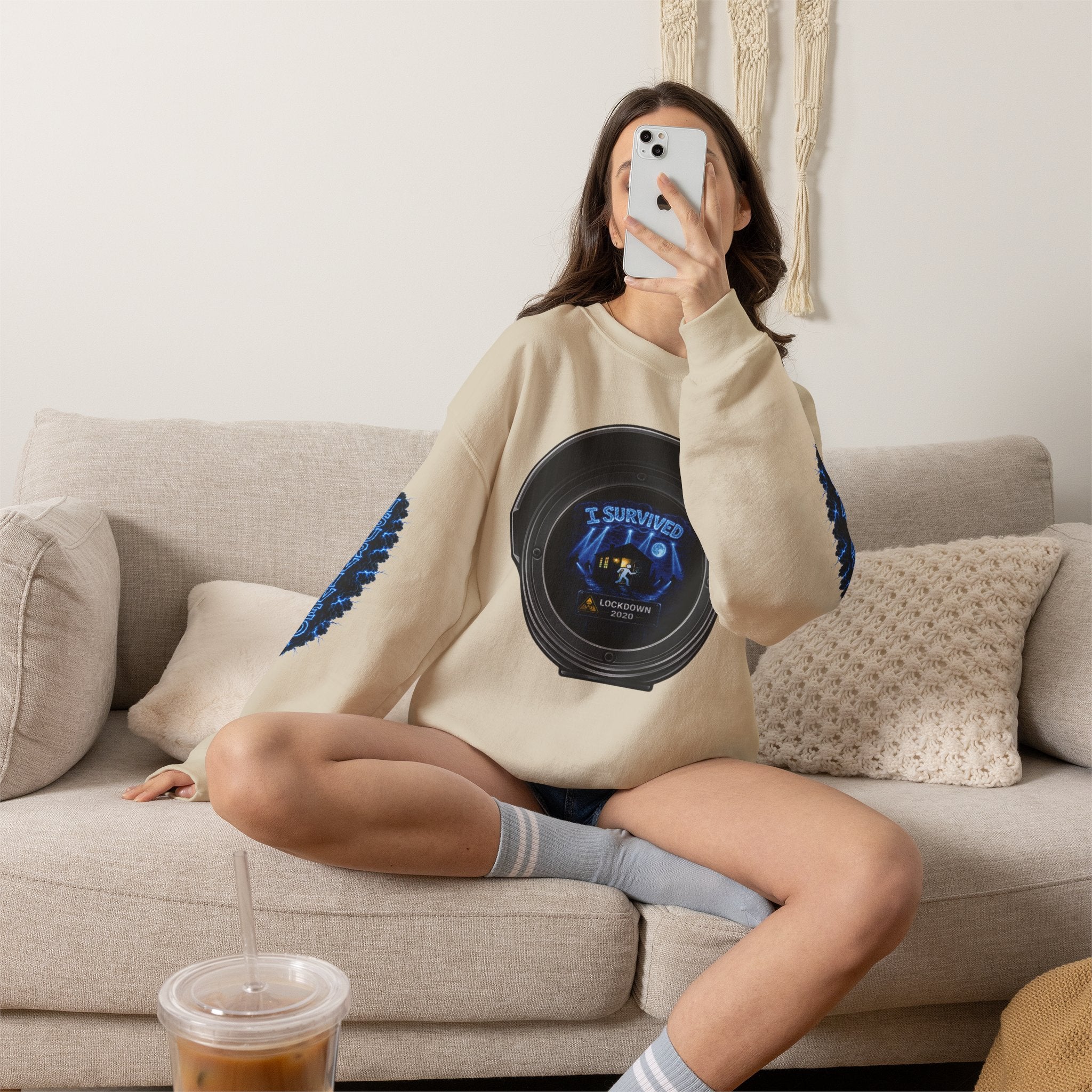 I Survived 2020 — Director's Cut S3:E3 "Remote Schooling" | Lockdown Edition Documentary Unisex Heavy Blend™ Crewneck Sweatshirt