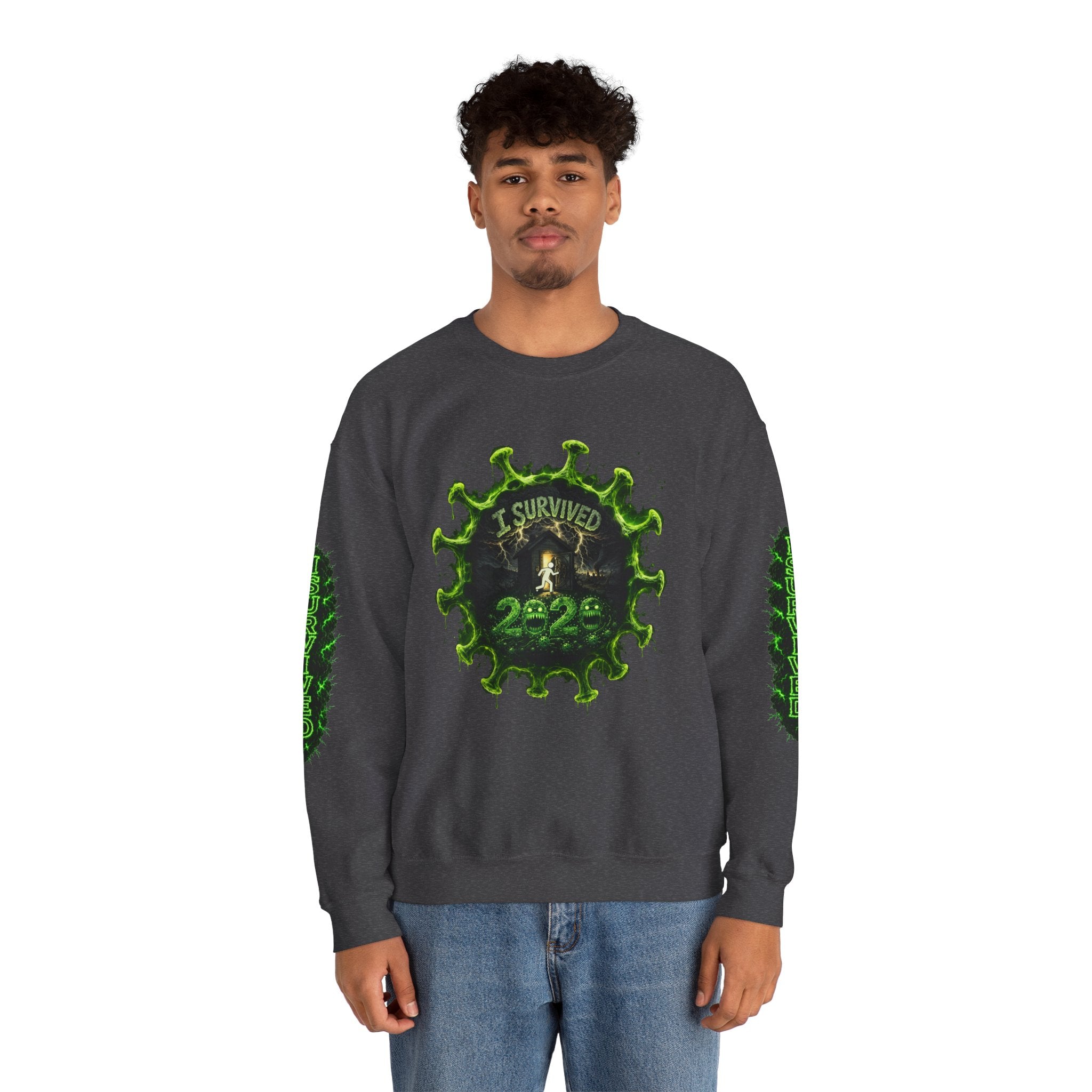 I Survived 2020 — Director's Cut S1:E2 "The Coming of COVID" | Pandemic Edition Unisex Heavy Blend™ Crewneck Sweatshirt