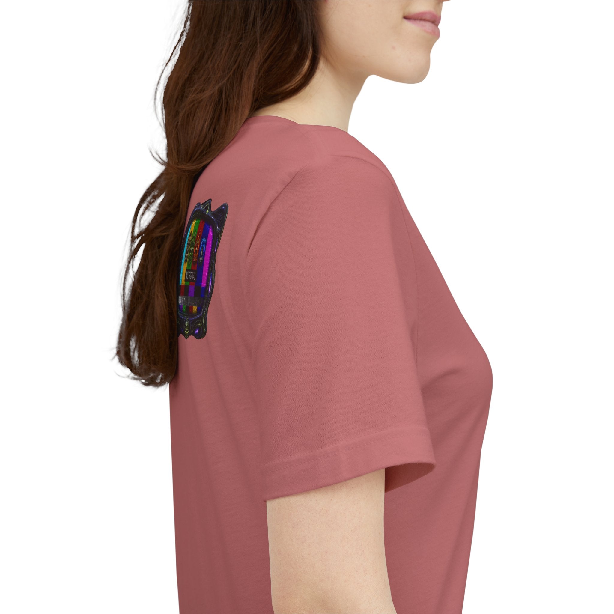 I Survived 2020 — "No Signal" Test Pattern Tee Alien Broadcast Finale Summer Premiere Unisex Jersey Short Sleeve Tee