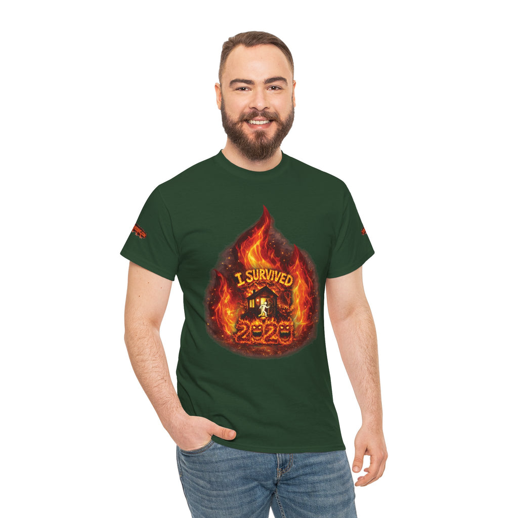 I Survived 2020 — Director's Cut S2:E3 "The California Wildfires" | Wildfire Edition Memorial Unisex Heavy Cotton Tee (SPECIAL EDITION)
