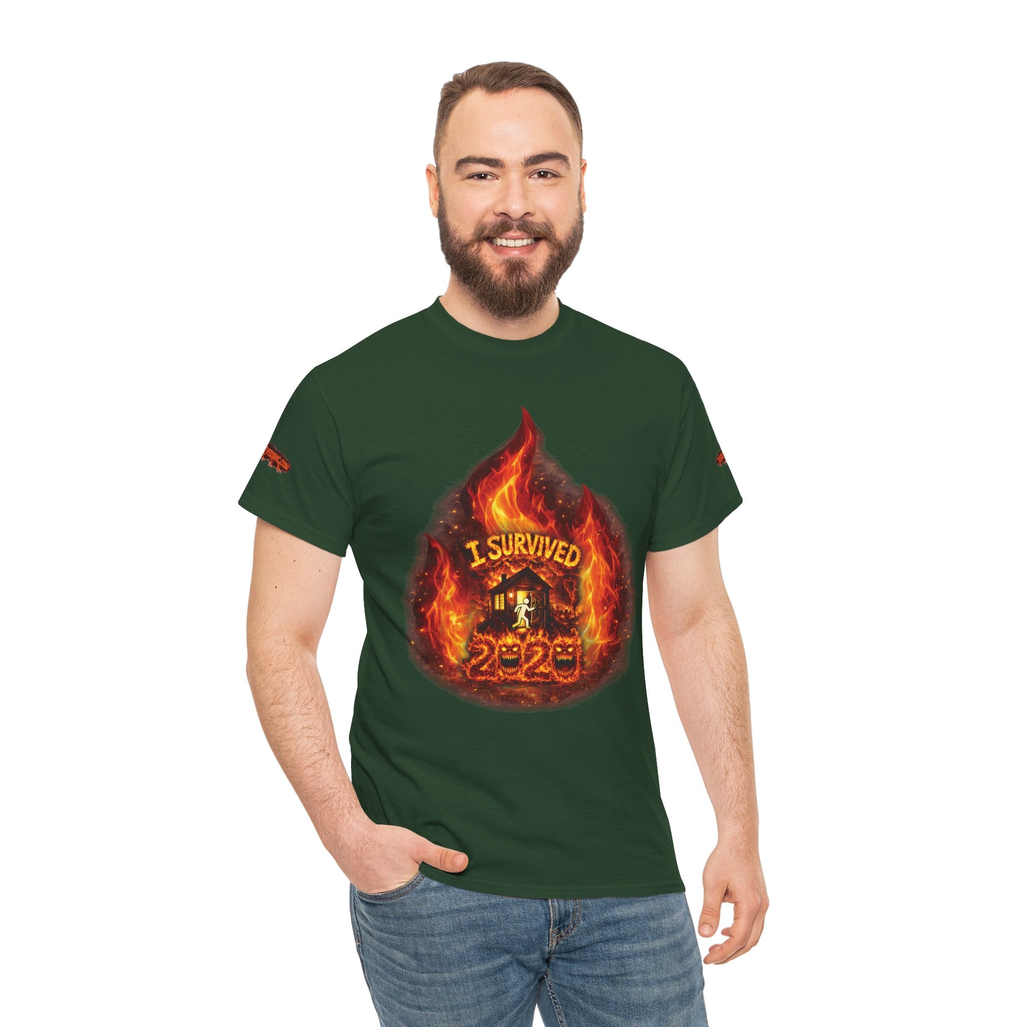 I Survived 2020 — Director's Cut S2:E3 "The California Wildfires" | Wildfire Edition Memorial Unisex Heavy Cotton Tee (SPECIAL EDITION)
