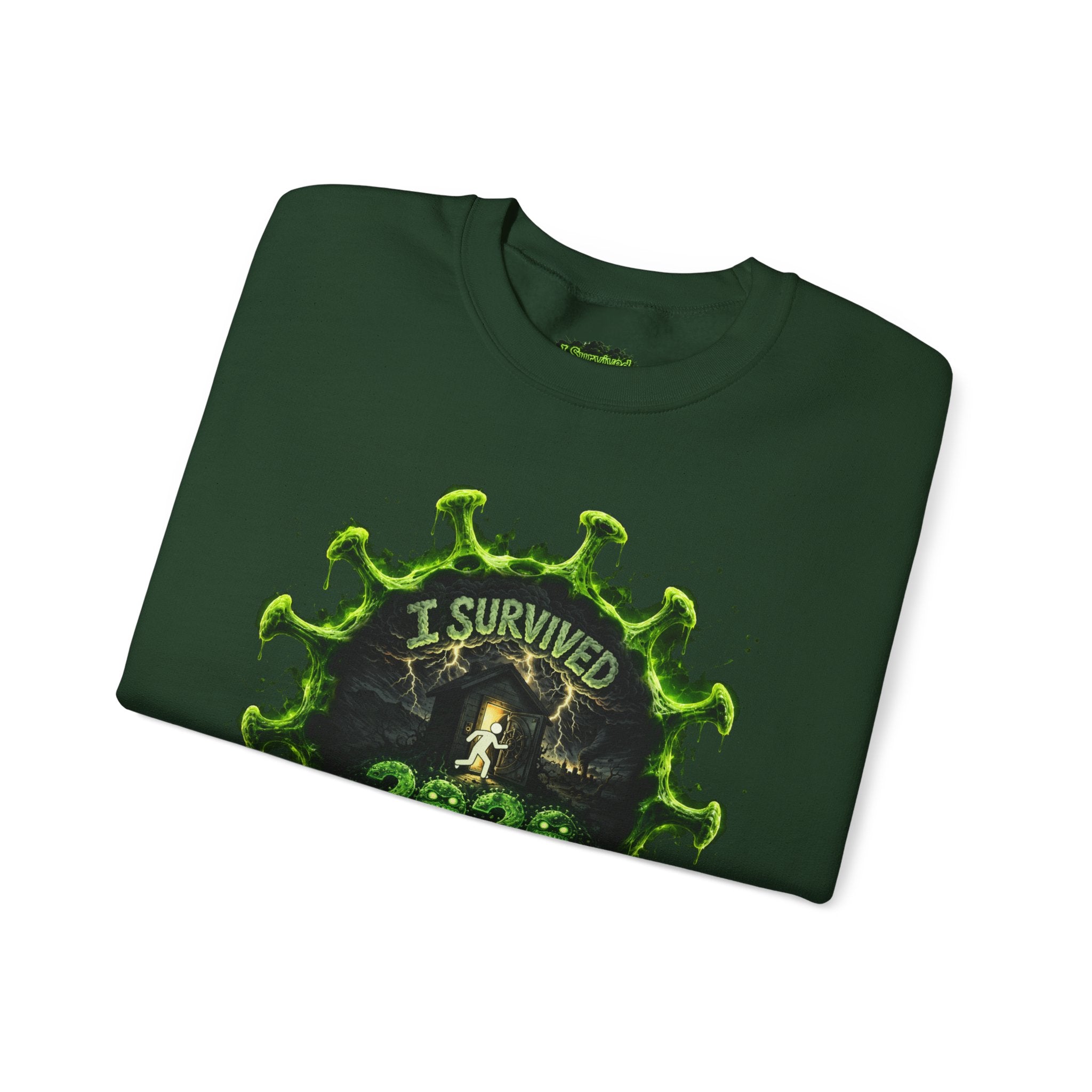 I Survived 2020 — Director's Cut S1:E1 "COVID-19: The Coronavirus" | Pandemic Edition Unisex Heavy Blend™ Crewneck Sweatshirt