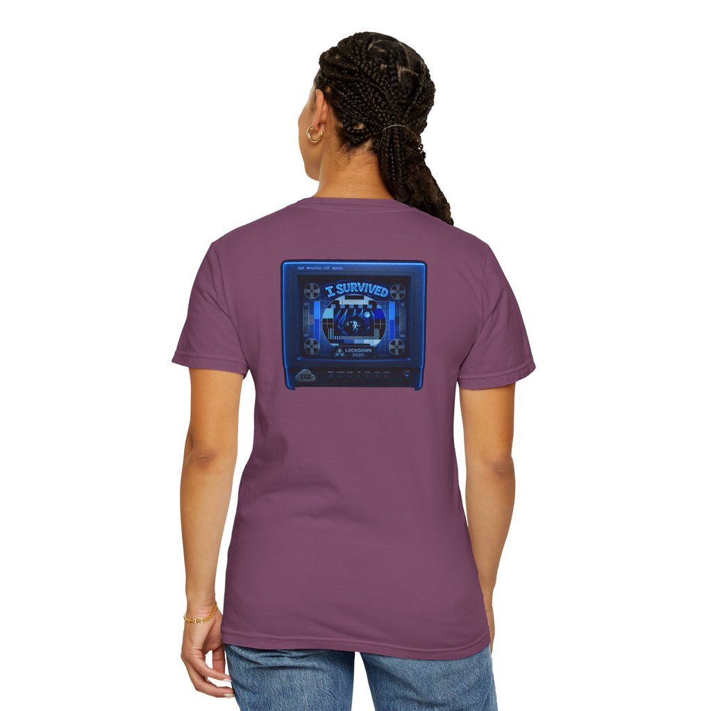 I Survived 2020 — "Please Stand By" Test Pattern Tee Lockdown Special Edition Summer Exclusive Unisex Garment-Dyed T-shirt