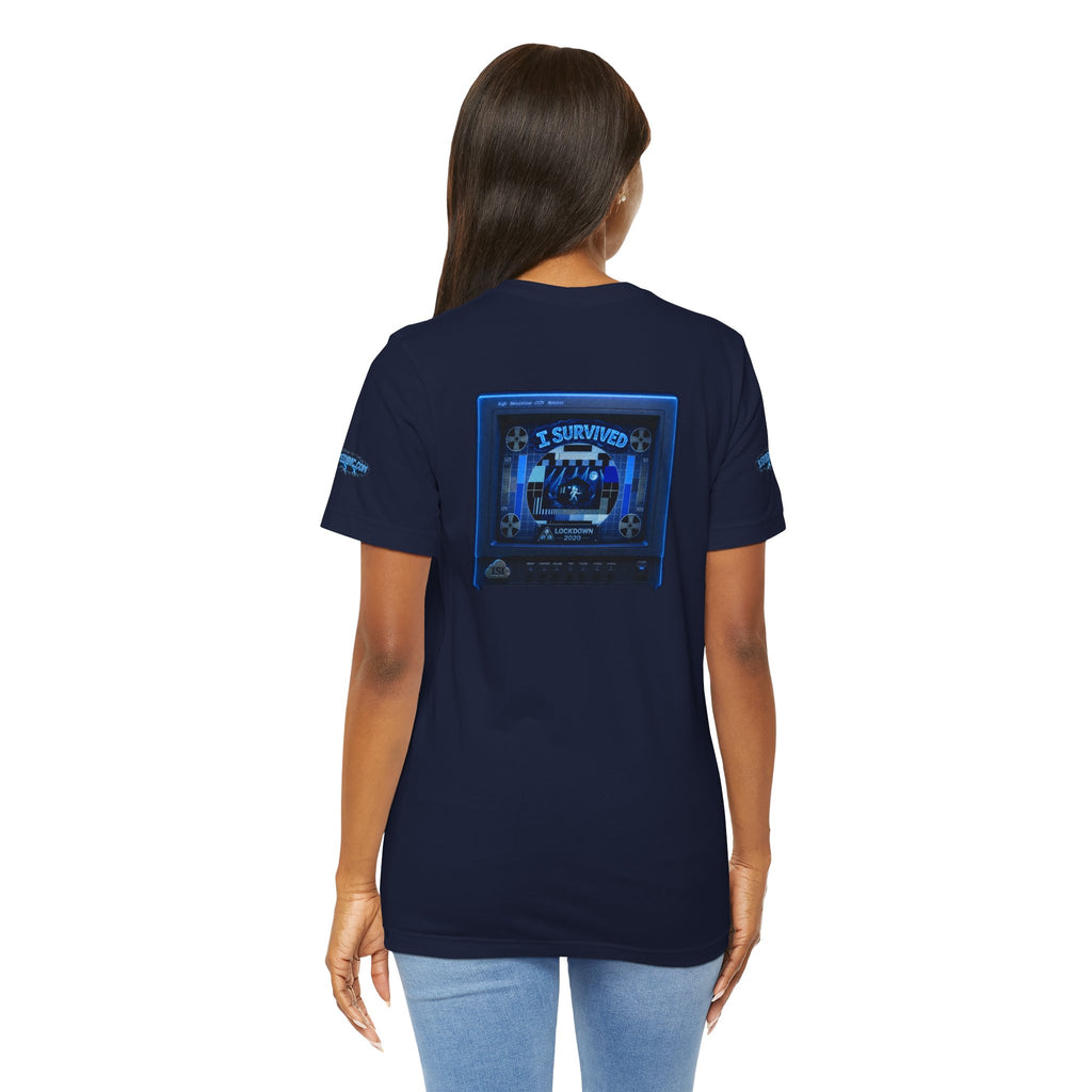 I Survived 2020 — "Please Stand By" Test Pattern Tee Lockdown Special Edition Summer Exclusive Unisex Jersey Short Sleeve Tee