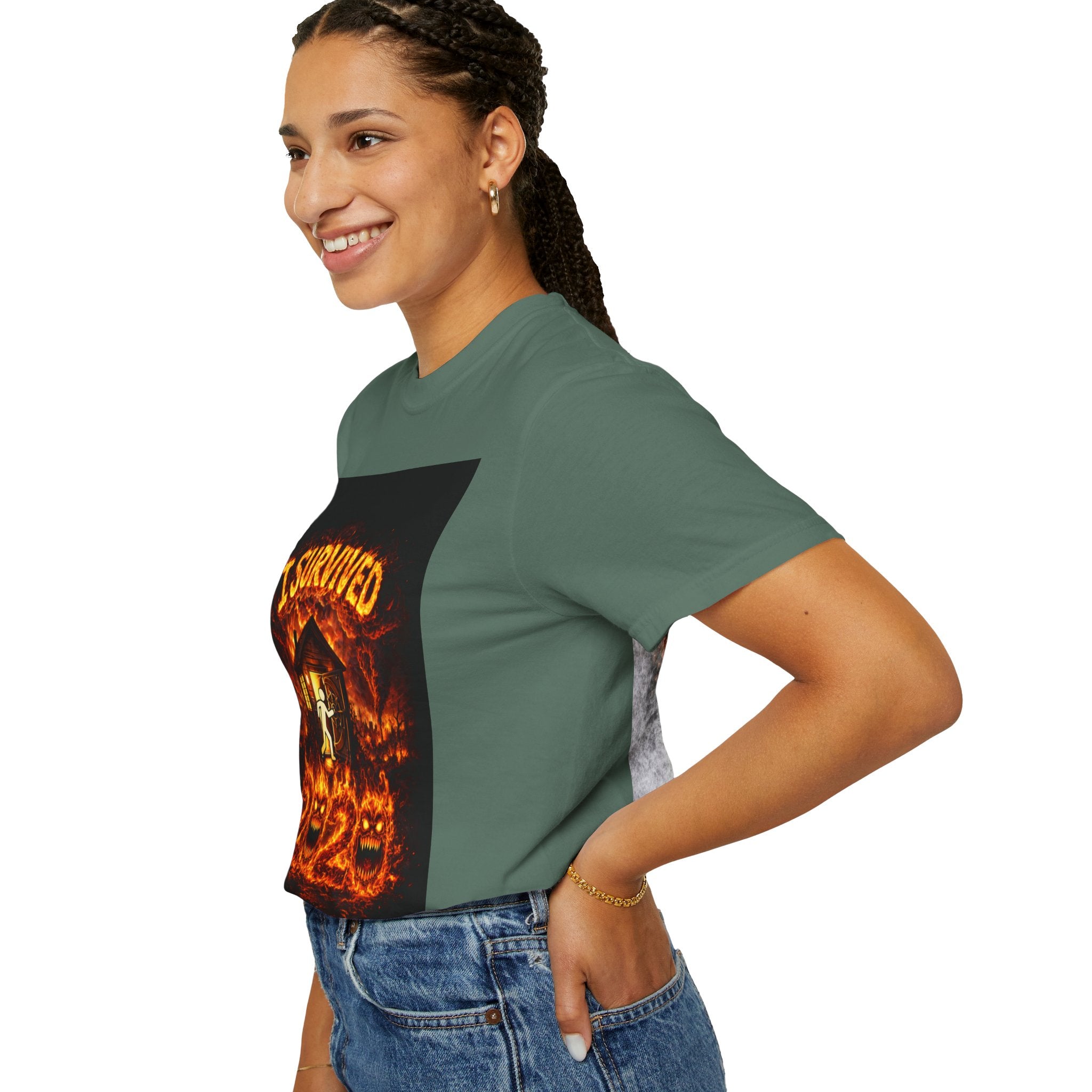 I Survived 2020 — WILDFIRES S2:E4: "Western U.S. Wildfire Season" Memorial Unisex Garment-Dyed T-shirt