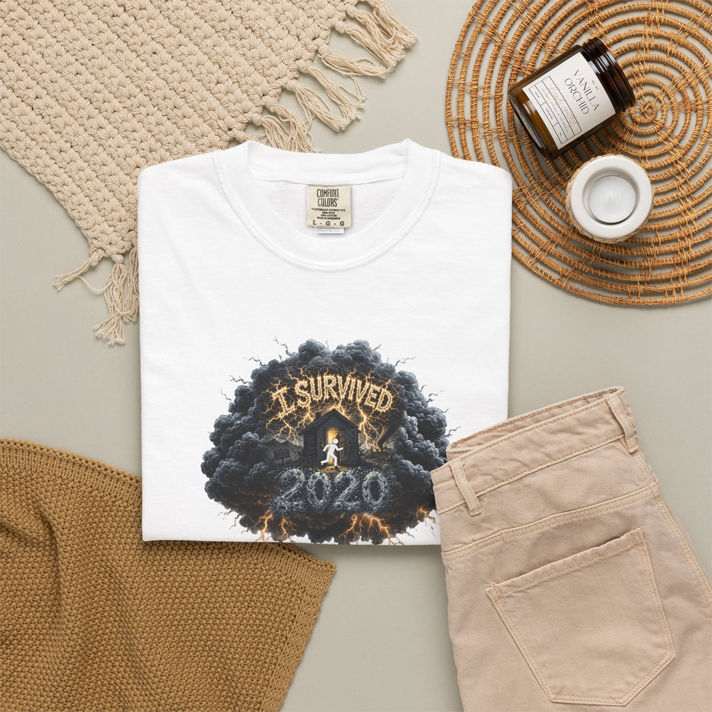 I Survived 2020 — Original PILOT Design: Director's Cut Unisex Garment-Dyed T-shirt